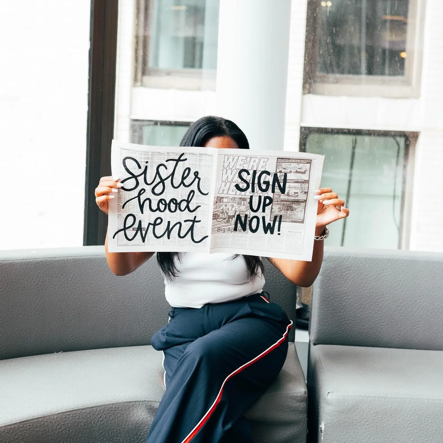 CALLING ALL WOMEN OF NEW YORK CITY 🗣️

You are invited to Sisterhood Women&rsquo;s Event! 💖 This is a FREE event hosted in the heart of downtown Manhattan. Come as you are, and leave uplifted with encouragement, new friends, and a heart full of Jes