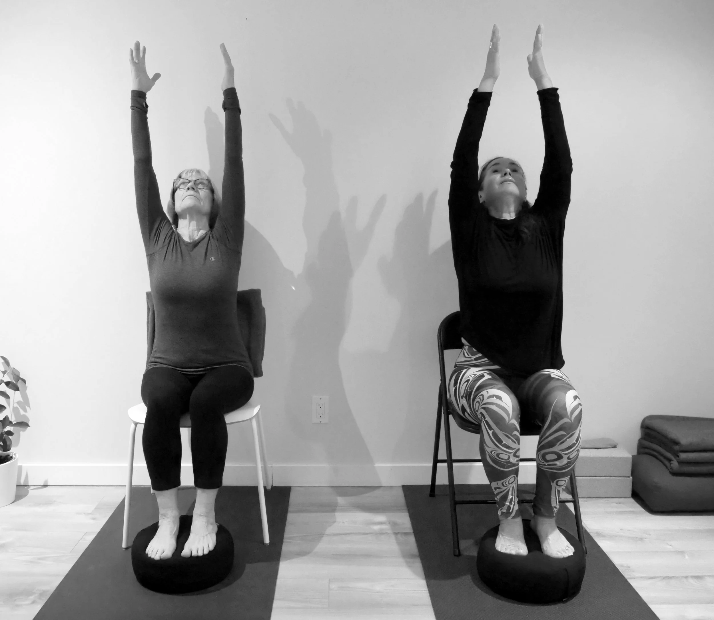 Chair-based yoga therapy for mobility and strength