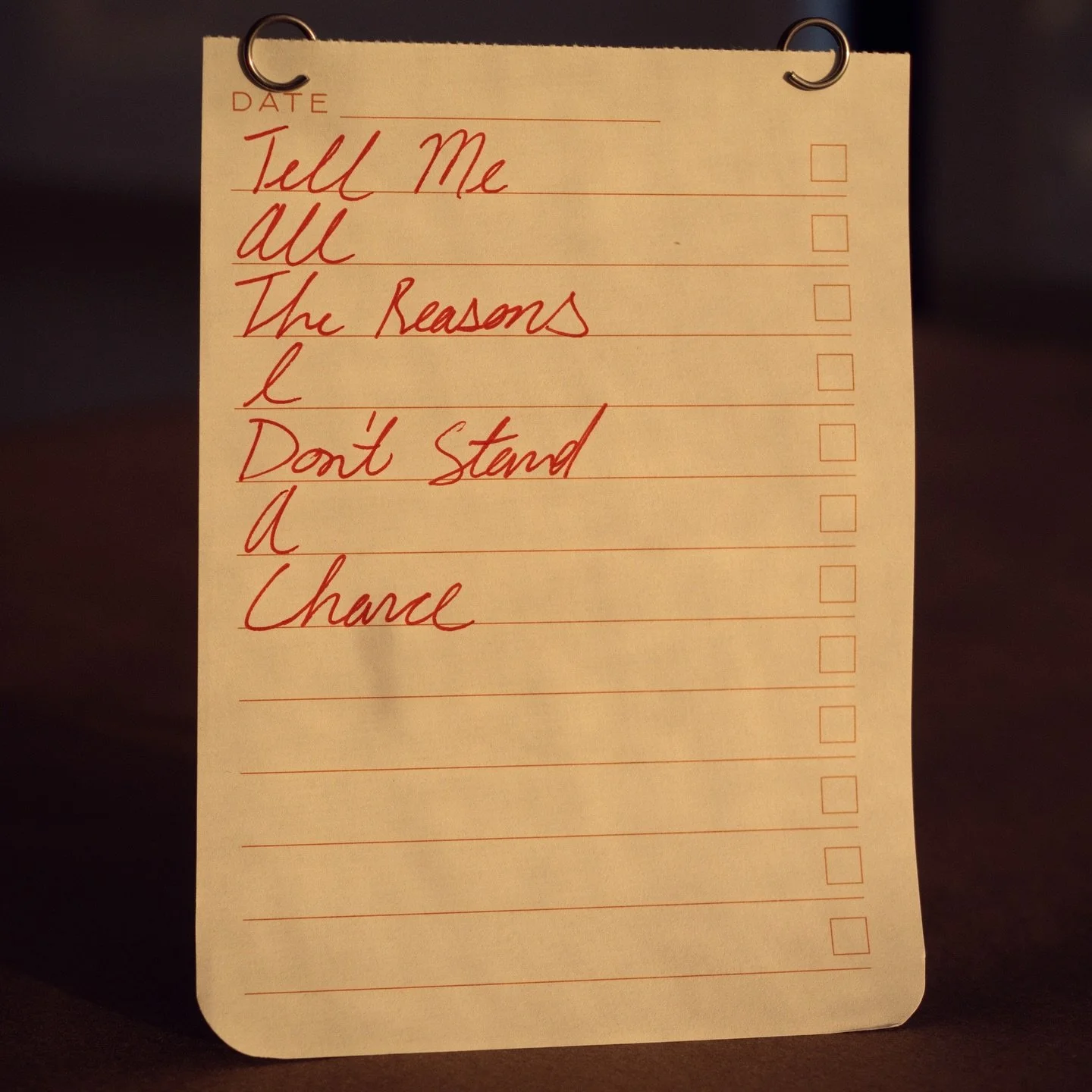 New tune out today! &ldquo;Tell Me All The Reasons I Don&rsquo;t Stand A Chance&rdquo; is streaming everywhere now 😘