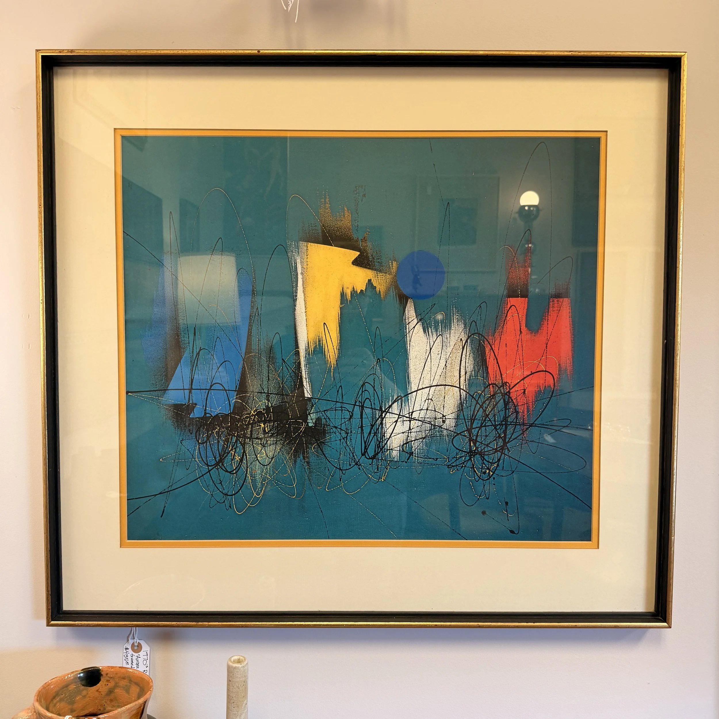 1970s Roberto Crippa “Aurora Borealis” Lithograph