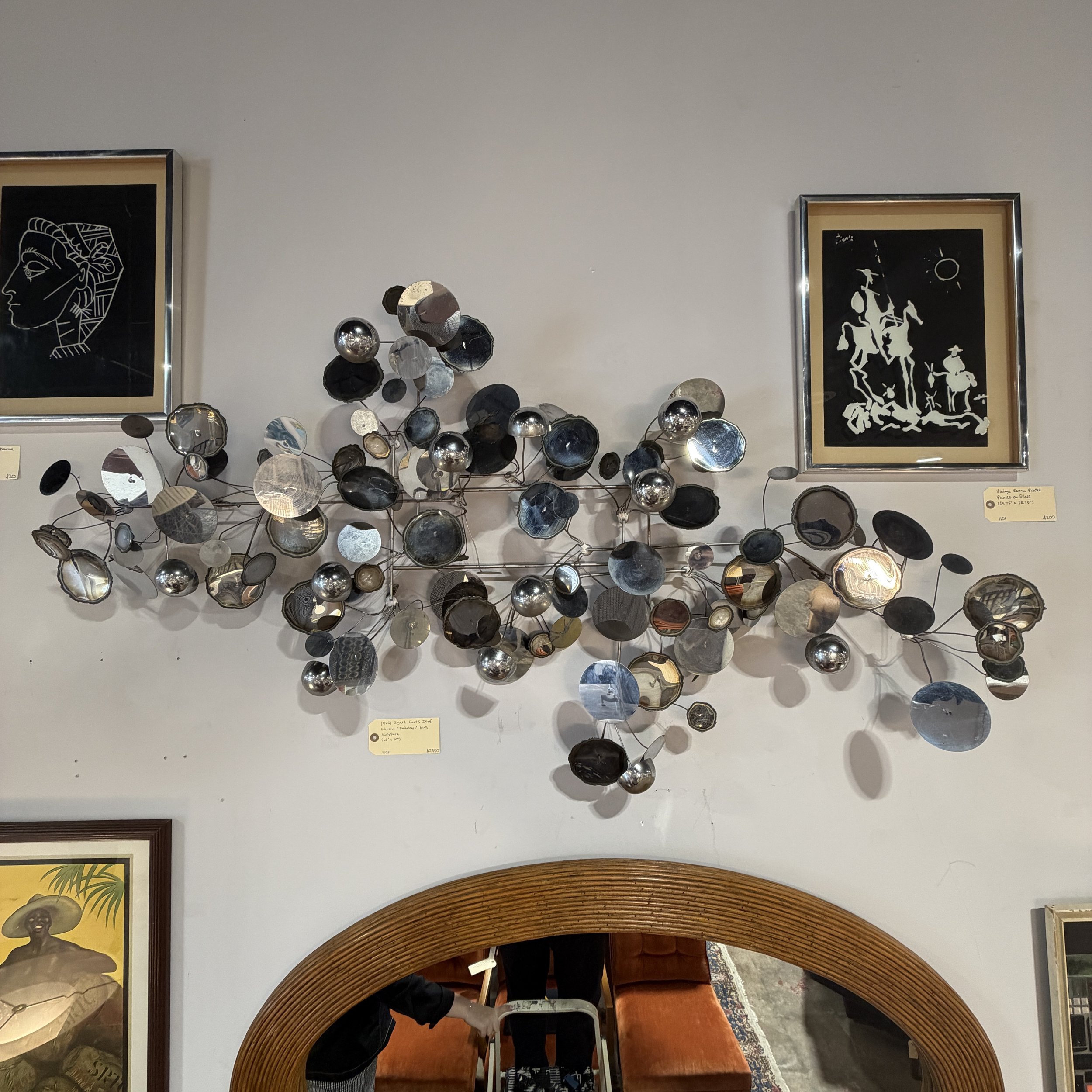 1960s Curtis Jeré “Raindrops” Wall Sculpture