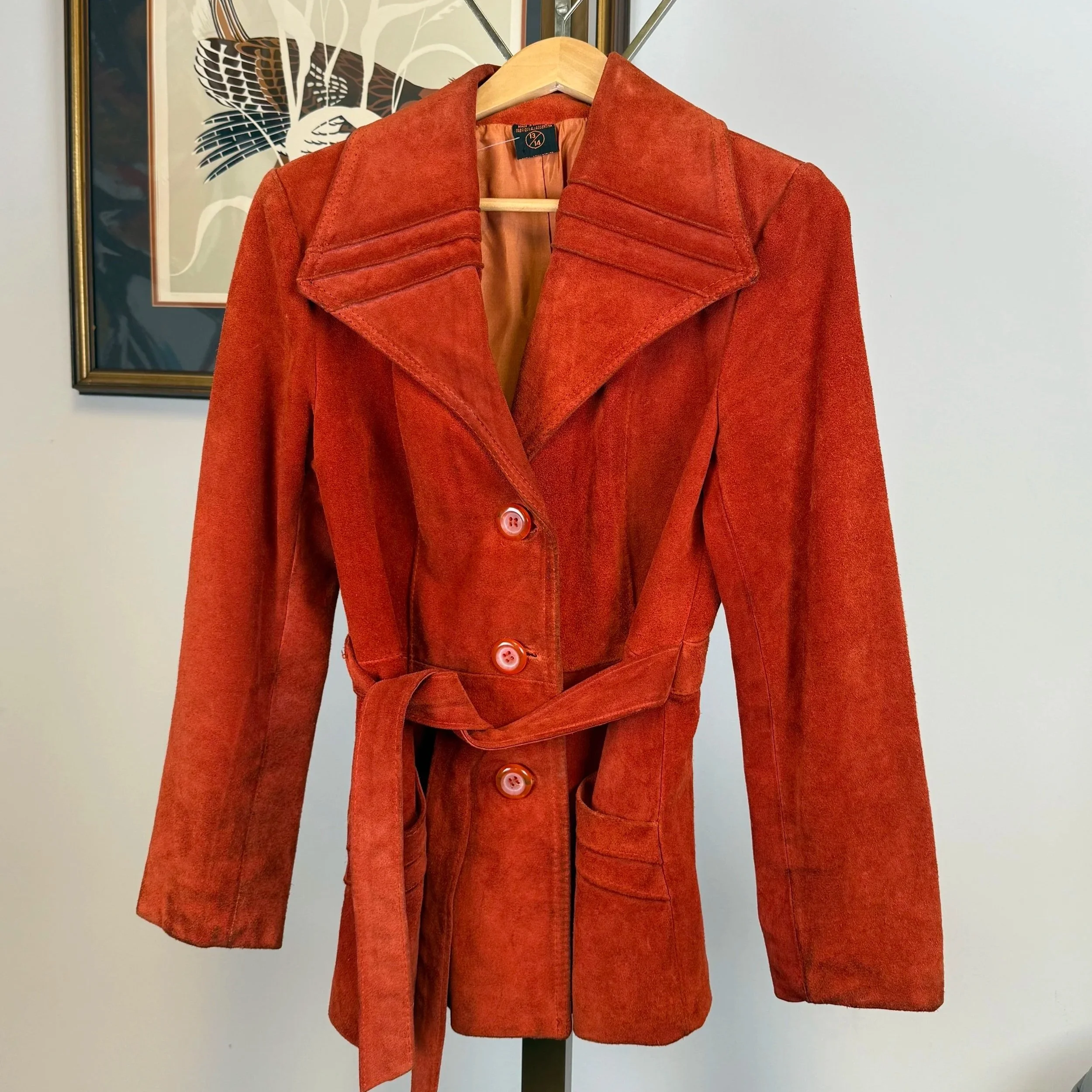 Vintage Rust Suede 70s Jacket (S)