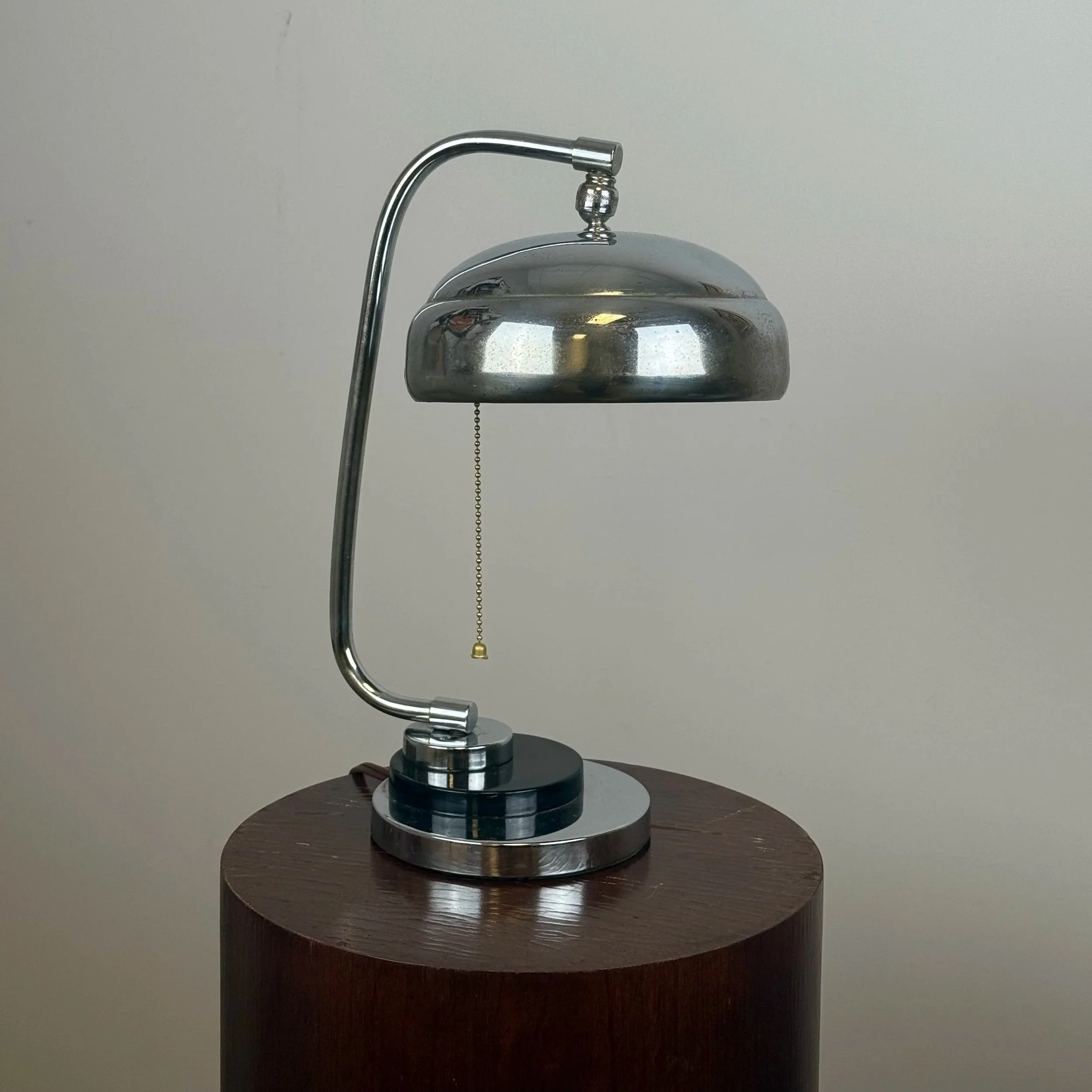 Art Deco Chrome Desk Lamp (c. 1930s)