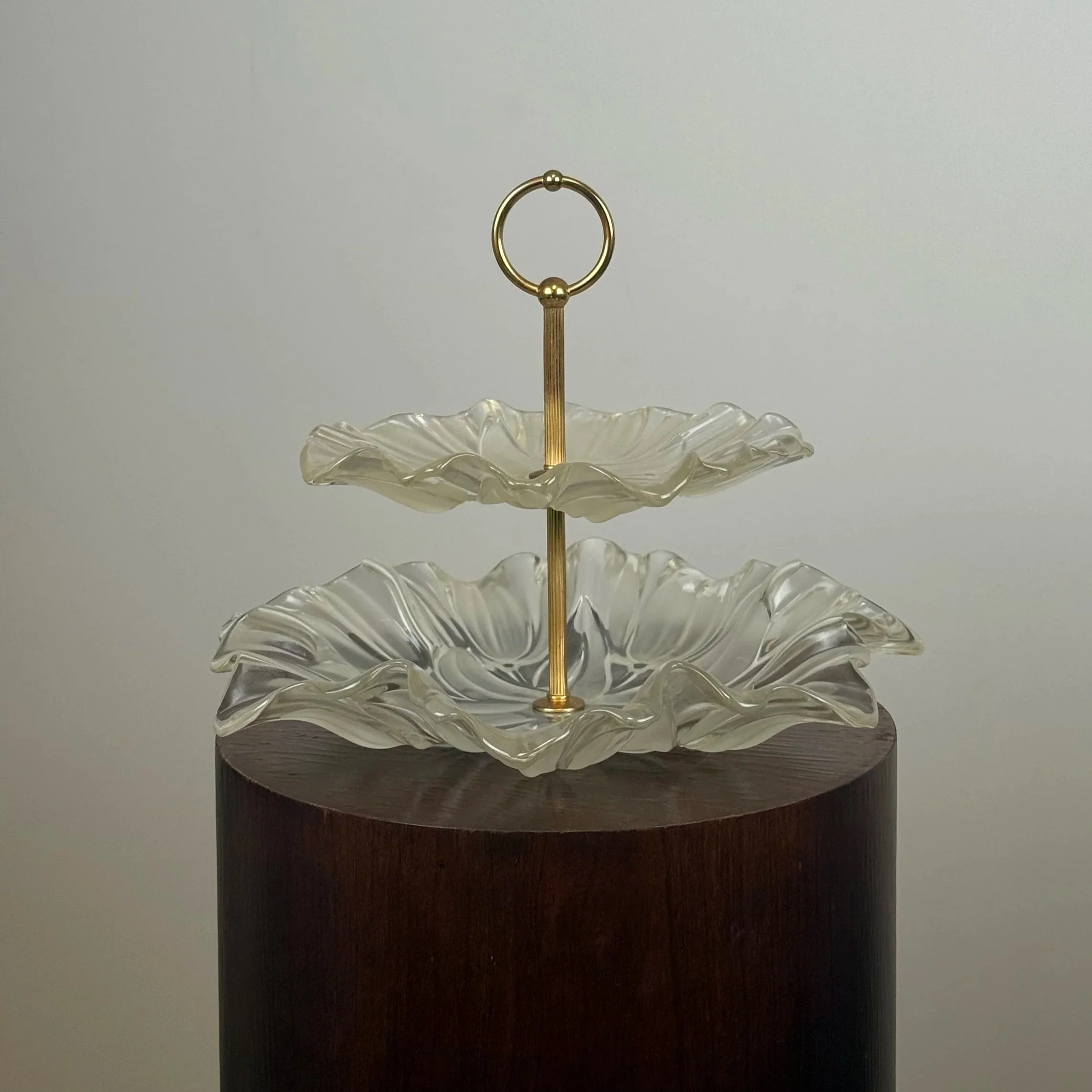 Vintage Mikasa 2-Tier Tulip Serving Stand