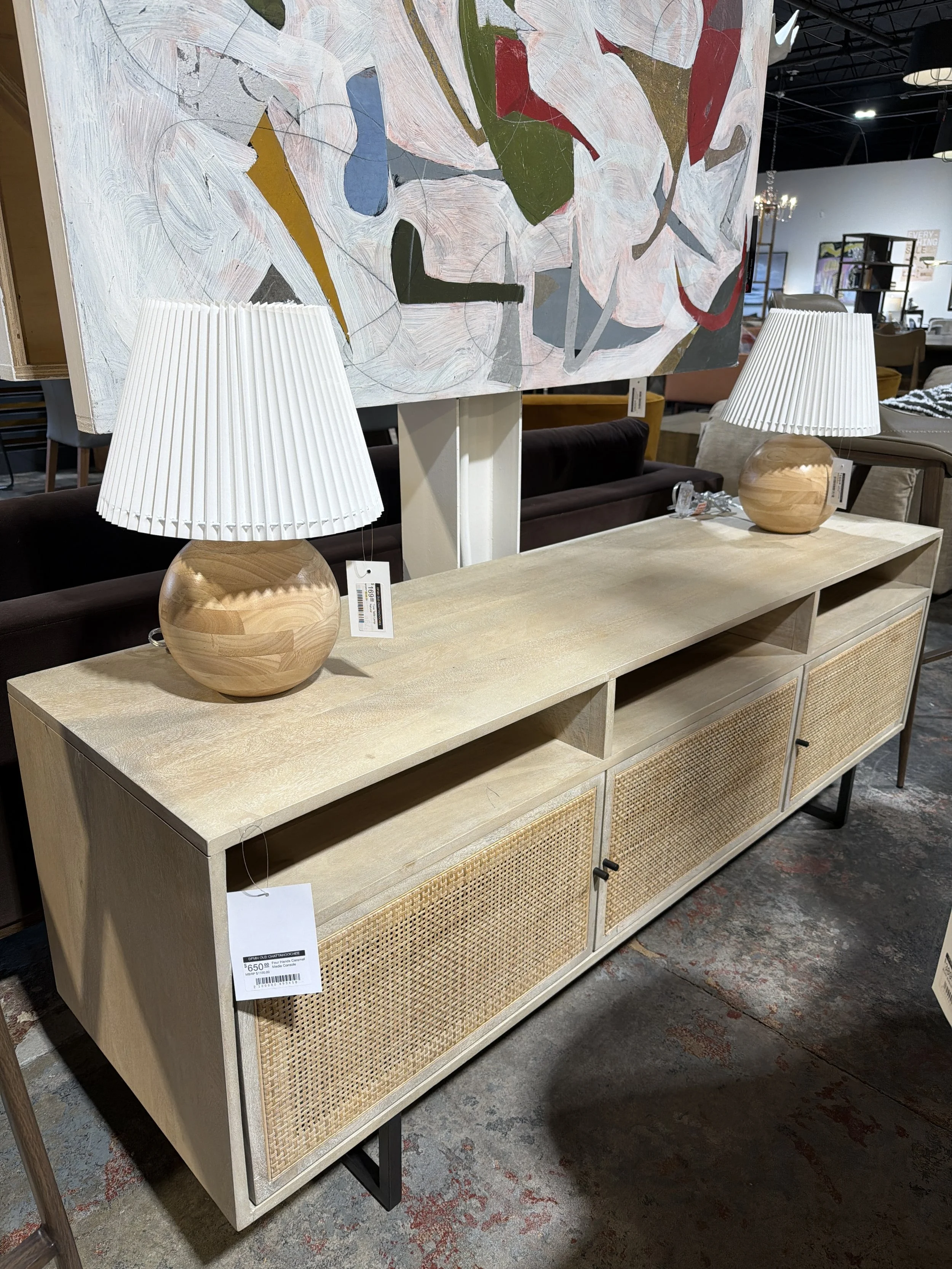 Caramel Media Console