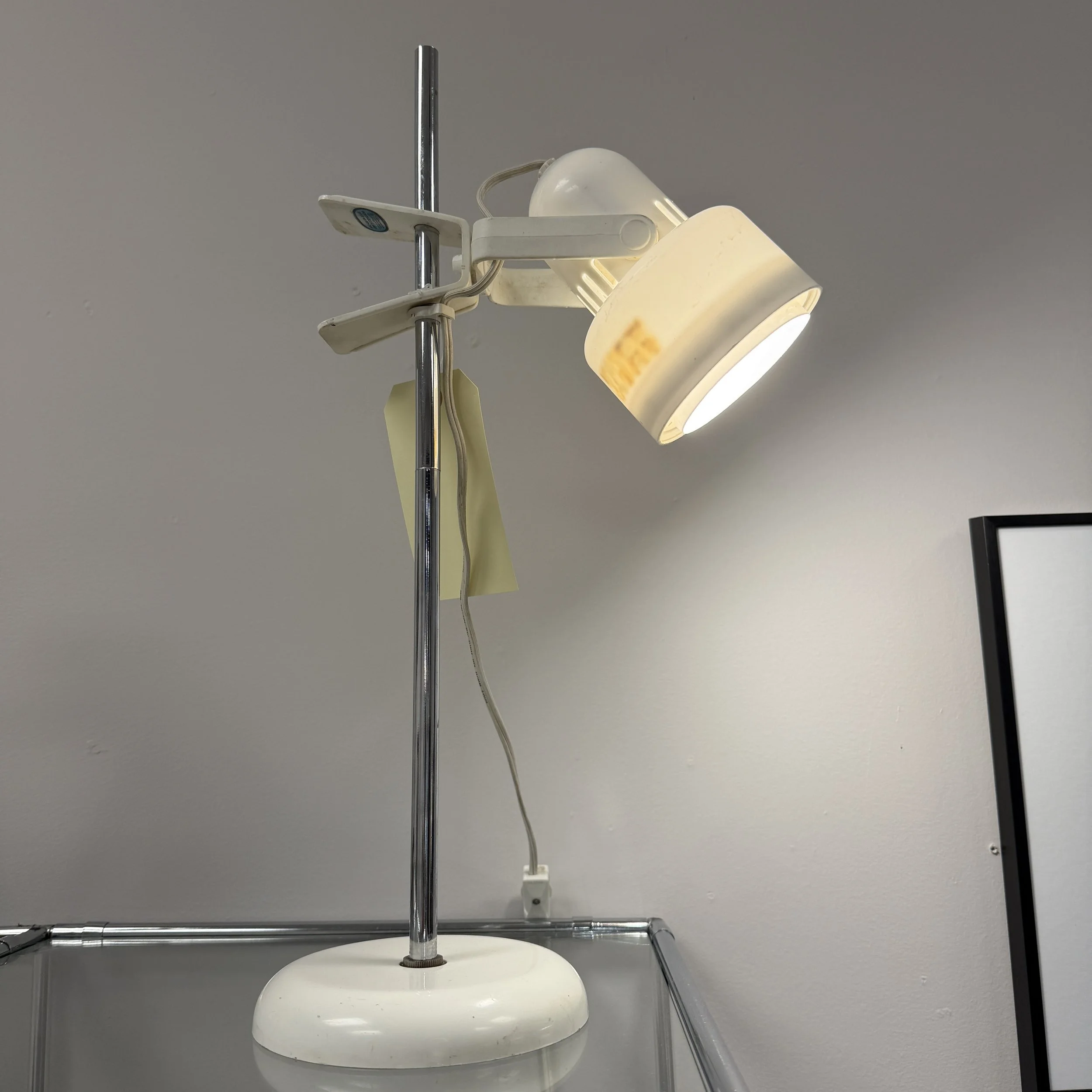 Vintage White Adjustable Desk Lamp