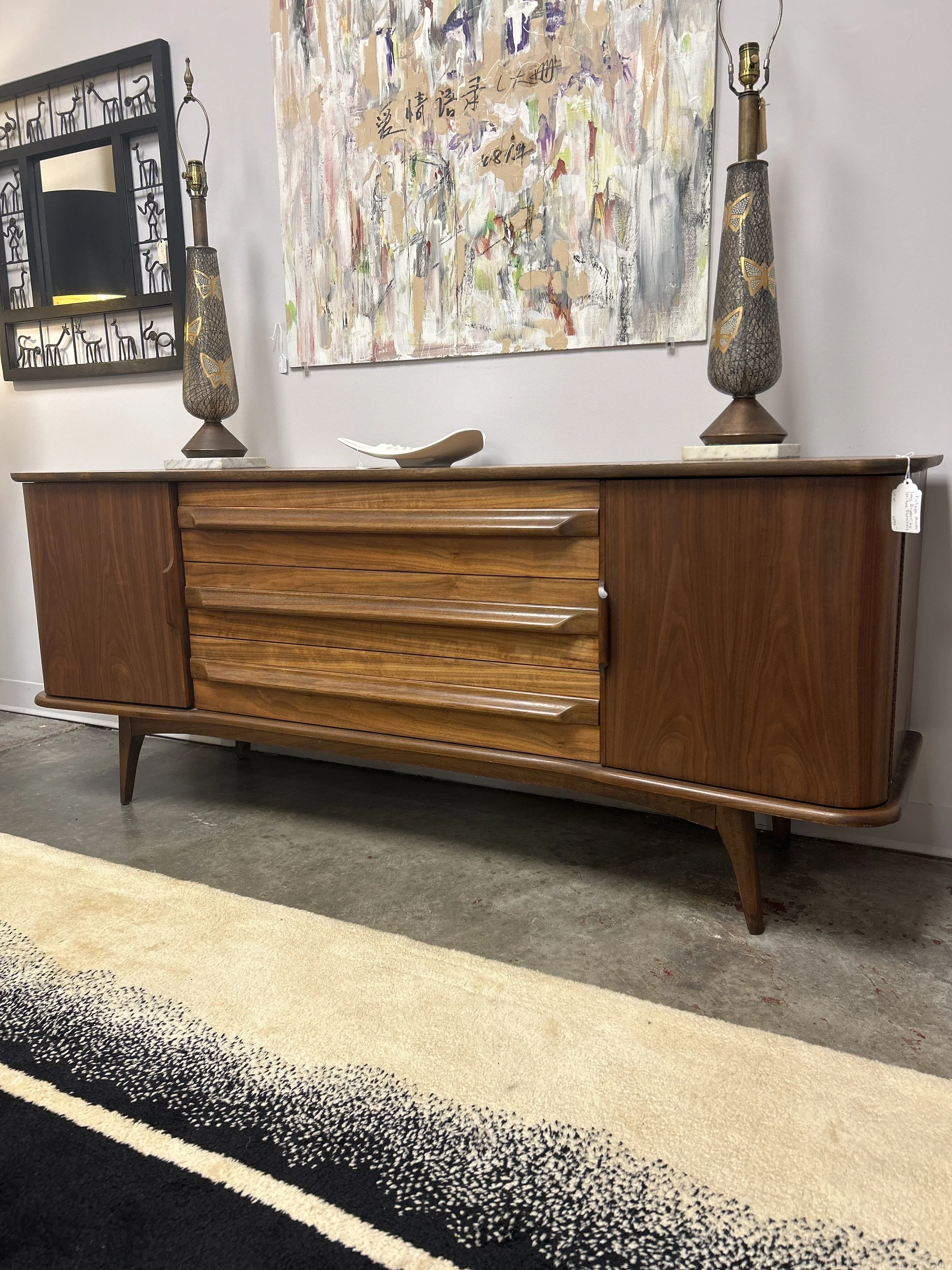 MCM Long Teak Dresser