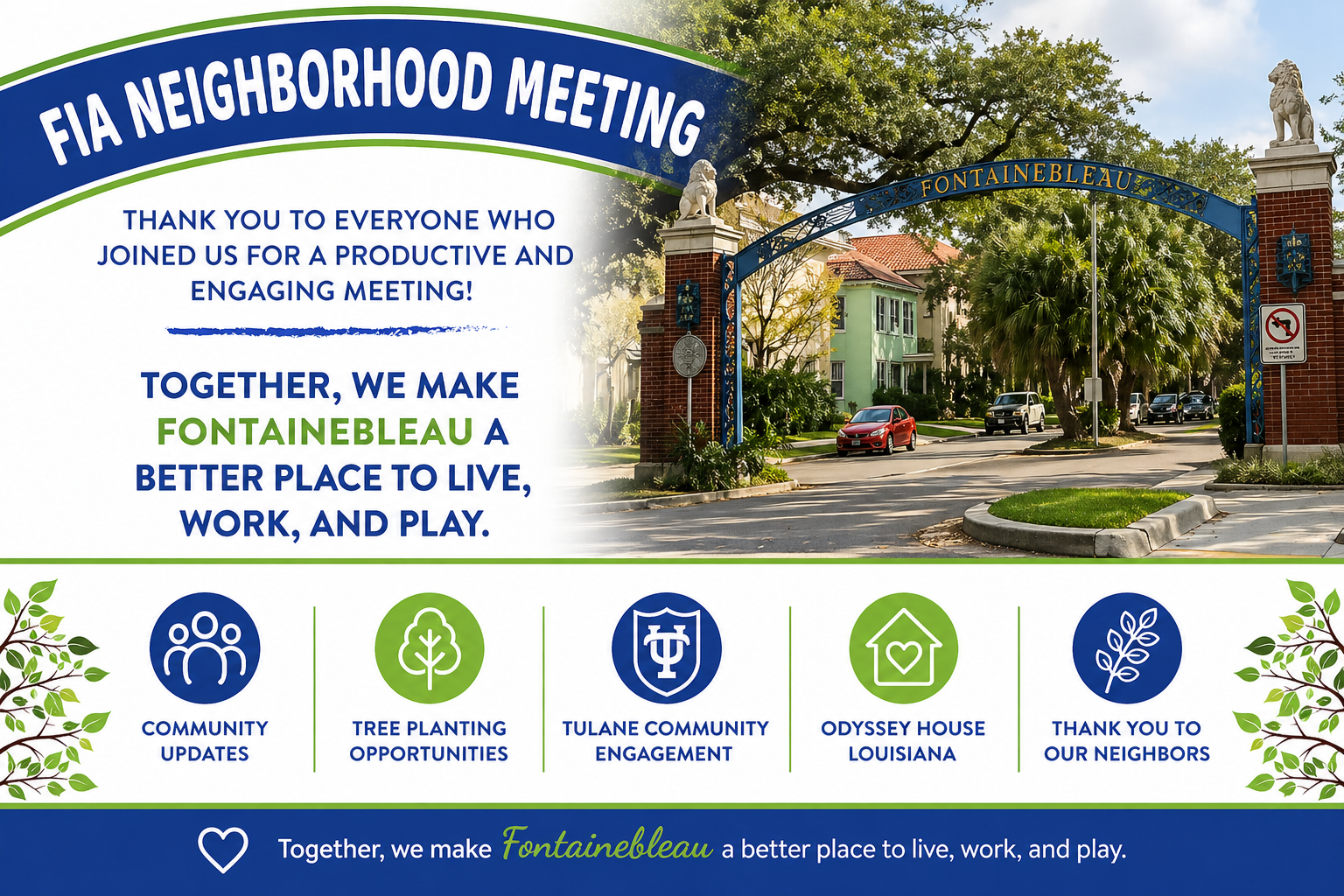 FIA April Neighborhood Meeting Recap