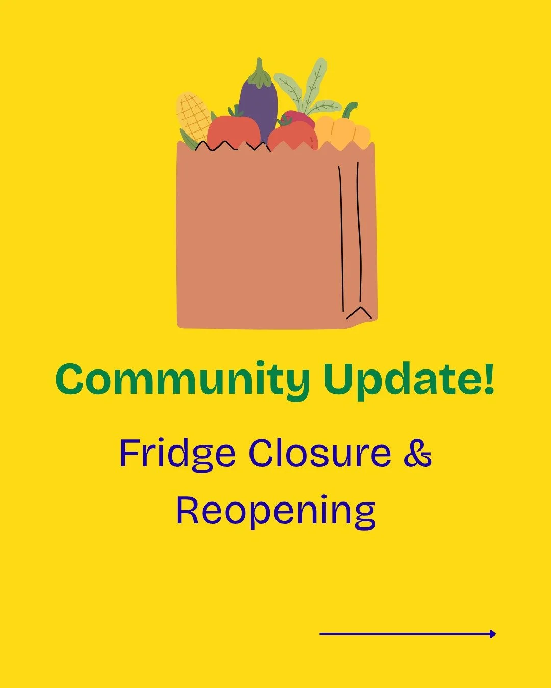 Community Update!
Fridge Closure &amp; Reopening

Hello fridgey family! It's been a long summer and behind the scenes at the People's Fridge we have been hard at work. We want to share some exciting updates regarding our continuous mission to feed ou