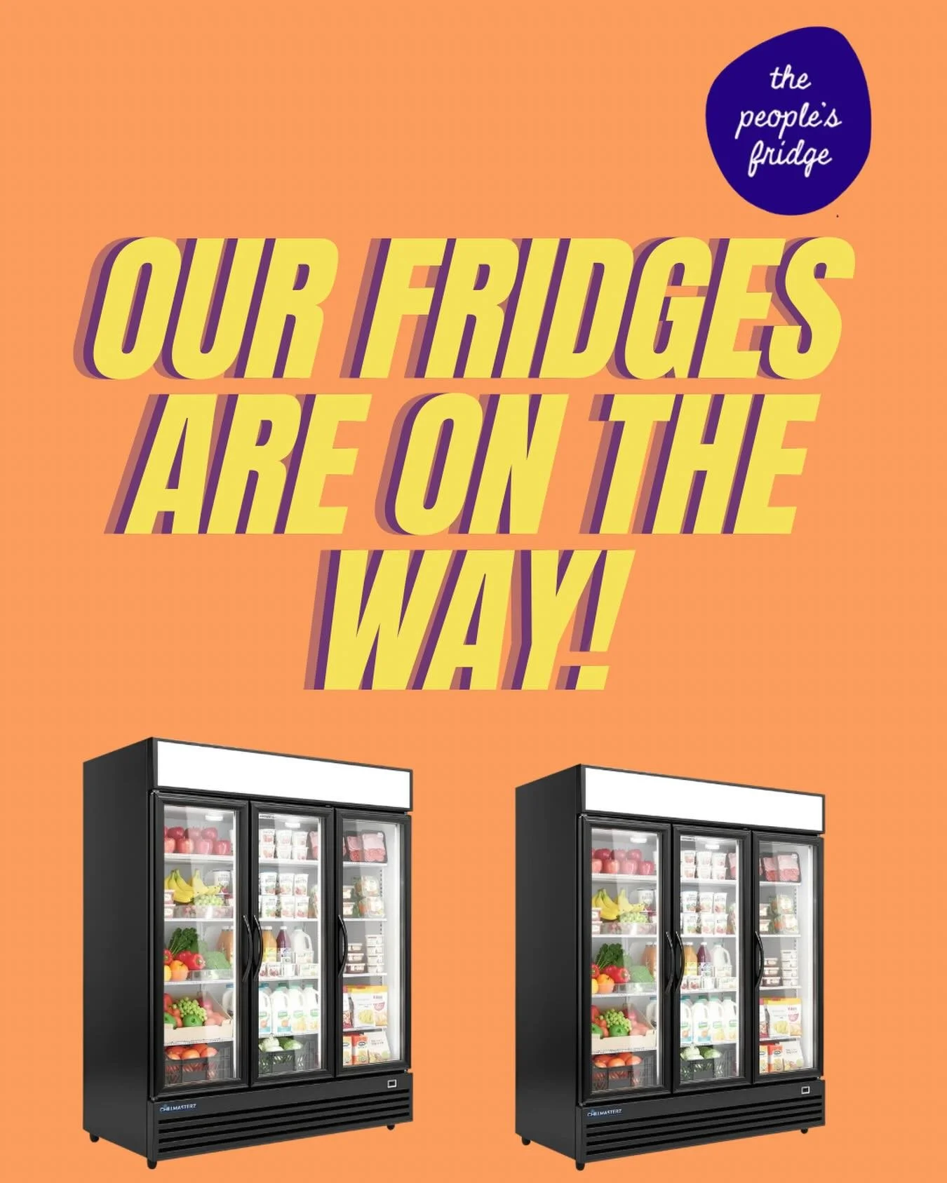 Thanks to public support and the rapid response from community members who came together to help, we were able to replace one aging, unreliable refrigerator with two new energy-efficient units!!

This upgrade increases our food storage capacity, impr