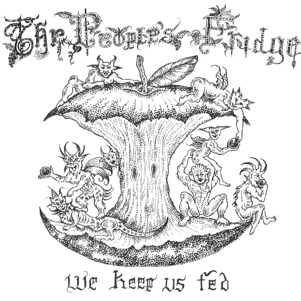 MERCH DROP TOMORROW!!!!! 

Our sweatshirt design was a commission from @prayers.zine! Mikela, a longtime supporter of the People&rsquo;s Fridge, made quick work of creating an image that reflects how regenerative and cooperative the food cycle is. Ha