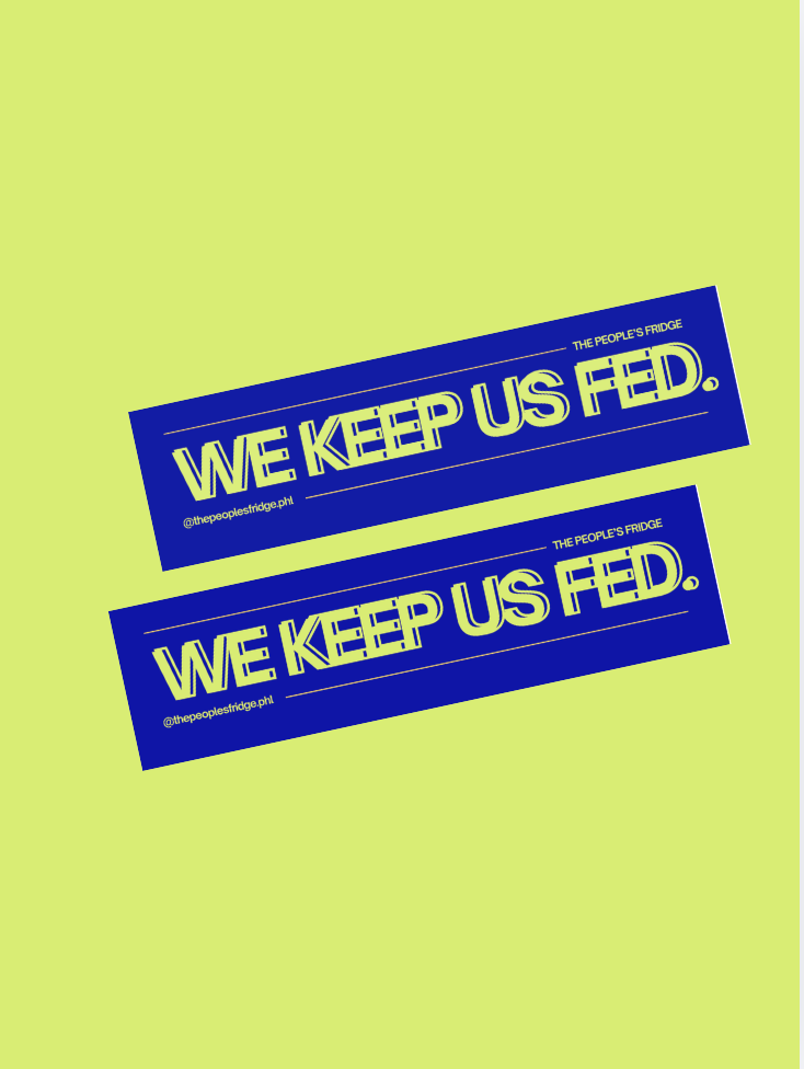 We Keep Us Fed! Bumper Sticker
