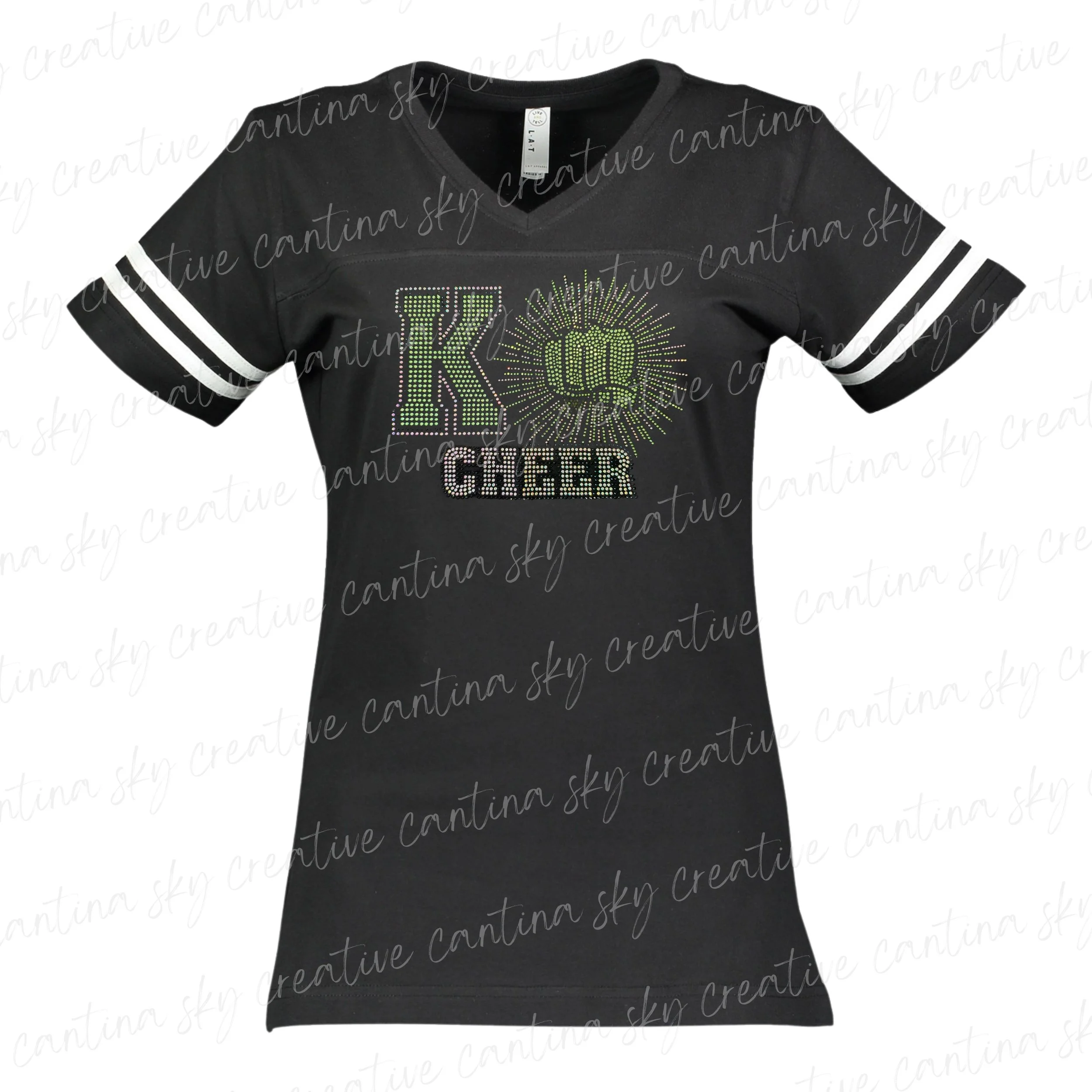 Ladies V Neck Bling.jpg