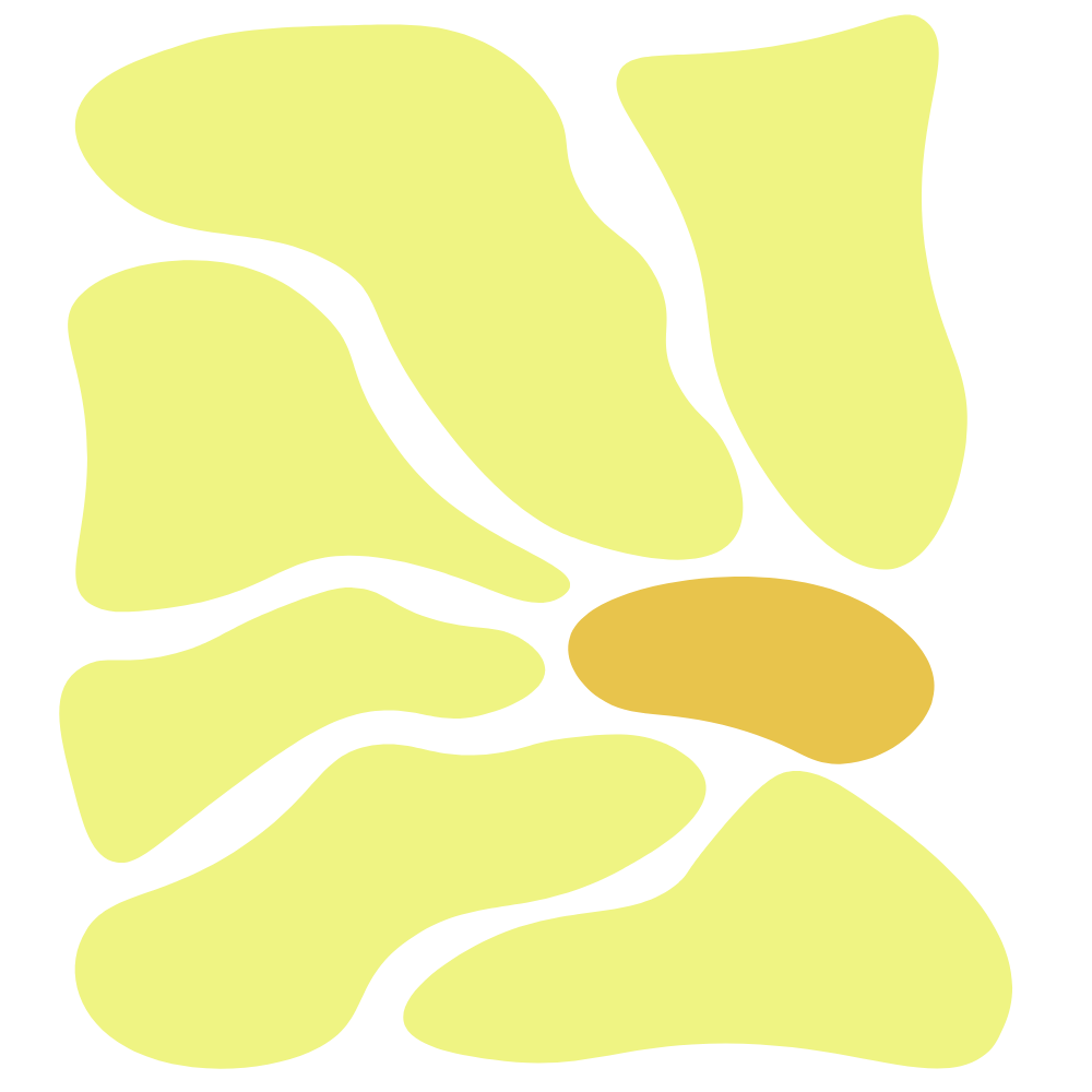 Abstract map illustration with yellow and brown shapes connected by black lines.