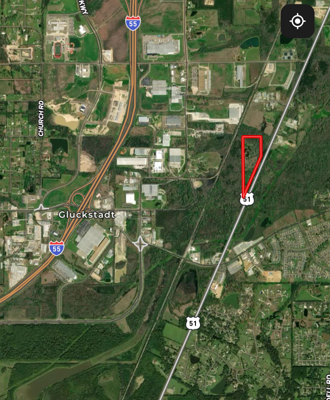 US Hwy 51, Madison County:
Active Dirt Pit Permit/Commercial Investment
