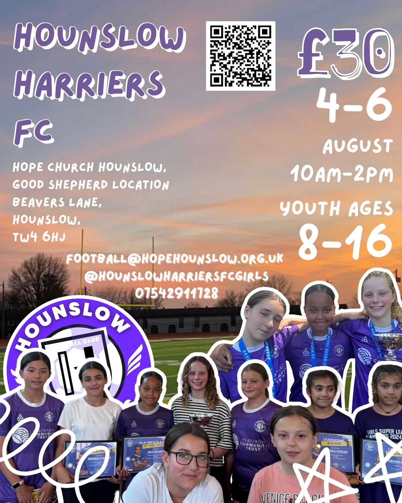 Come join us for our kick football camp. β½οΈ
The camp will be led by an FA qualified coach and a coach from @kick_uk_ .ππ€
Please bring packed lunch on Tuesday and Wednesday. Lunch will be provided on Monday at the Festival with @britishyfc afterwa