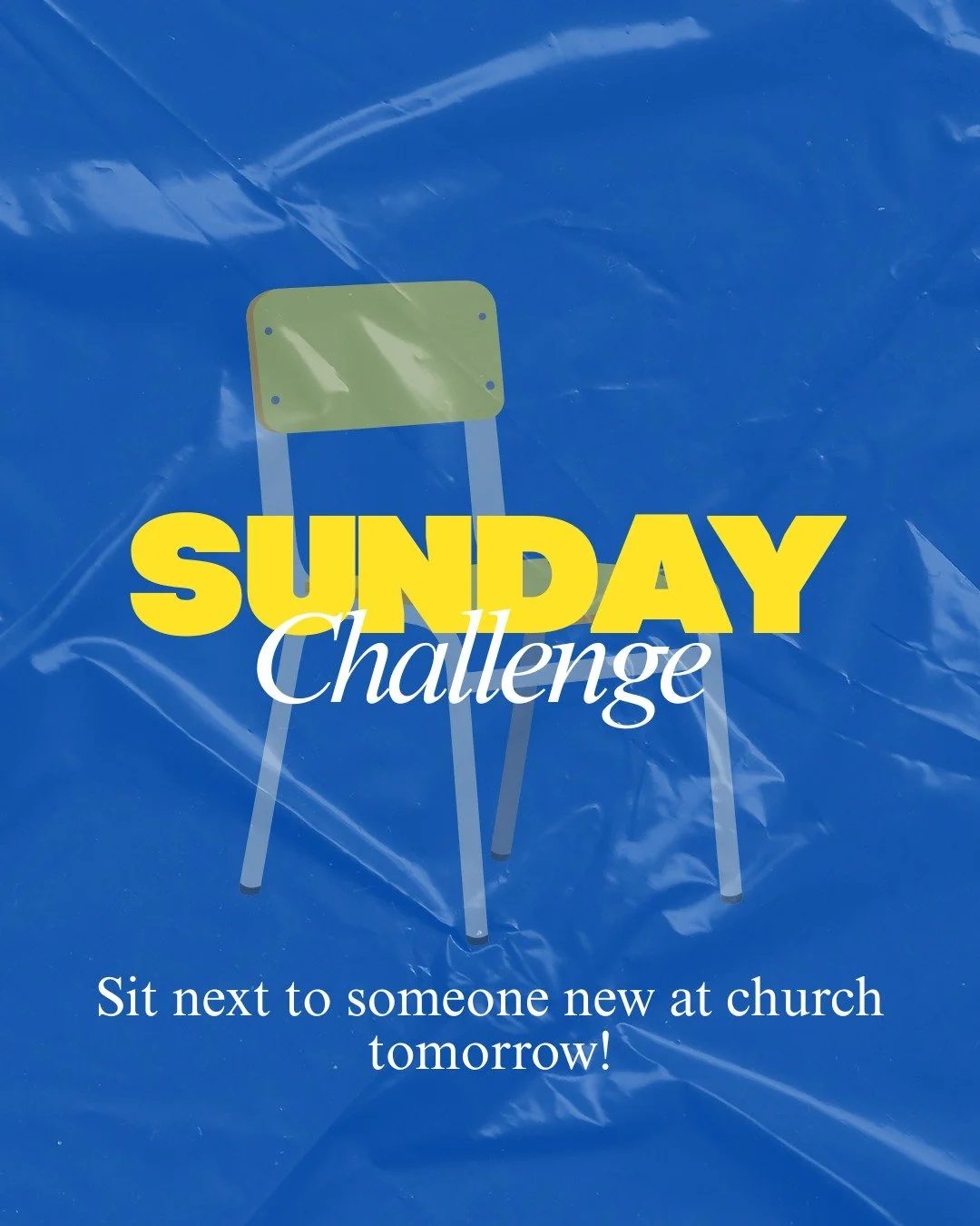 We look forward to seeing you at church tomorrow! Here's a challenge for you.... sit next to someone new 🙌

10am Refreshments
10:30am Service starts