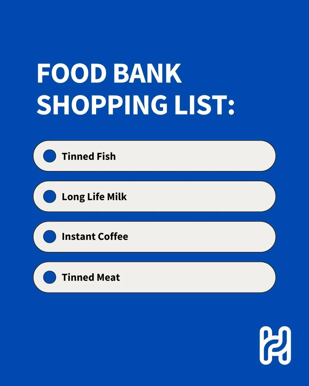 Our shelves are running low on some essentials this week. If you're out shopping, could you pick up an extra item or two for your local food bank?