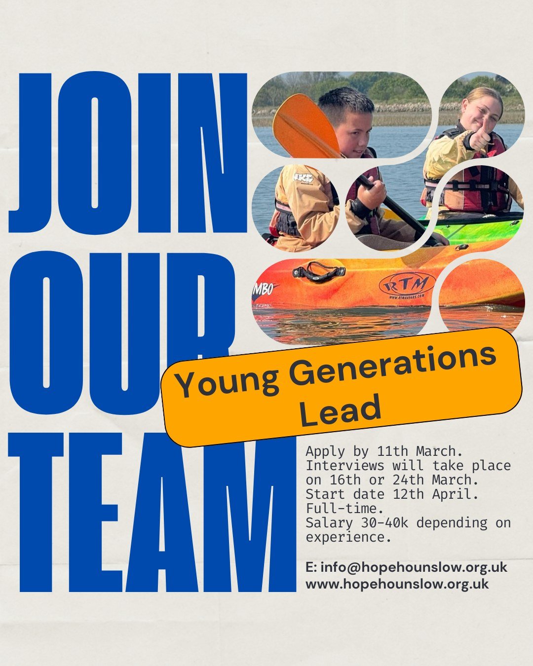 We are still looking for someone to join our senior leadership team, bringing vision and strategy to our younger generations work in our community and beyond as we develop the already flourishing youth work across West London. For more details, pleas