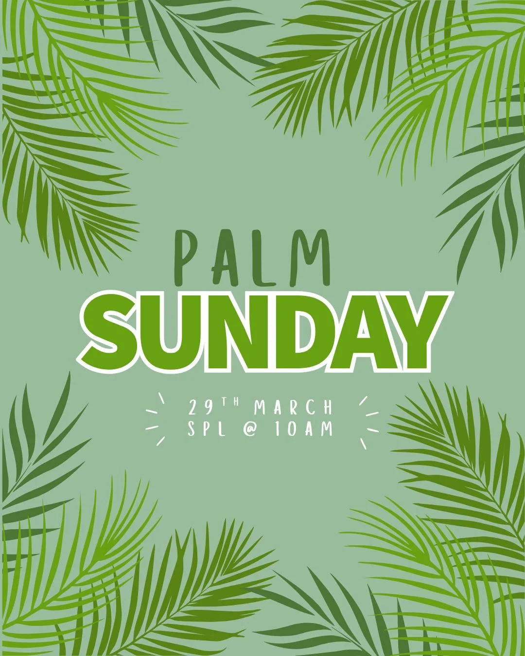 Join us this Sunday for our Palm Sunday Service!

Refreshments: From 10am
Service Starts: 10:30am
Location: St. Pauls Location on Bath Road