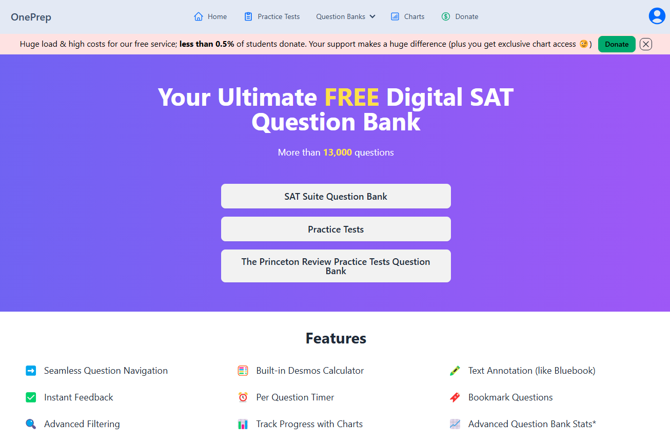 OnePrep.xyz: The Best Free Digital SAT Prep Tool I Recommend to All My Students