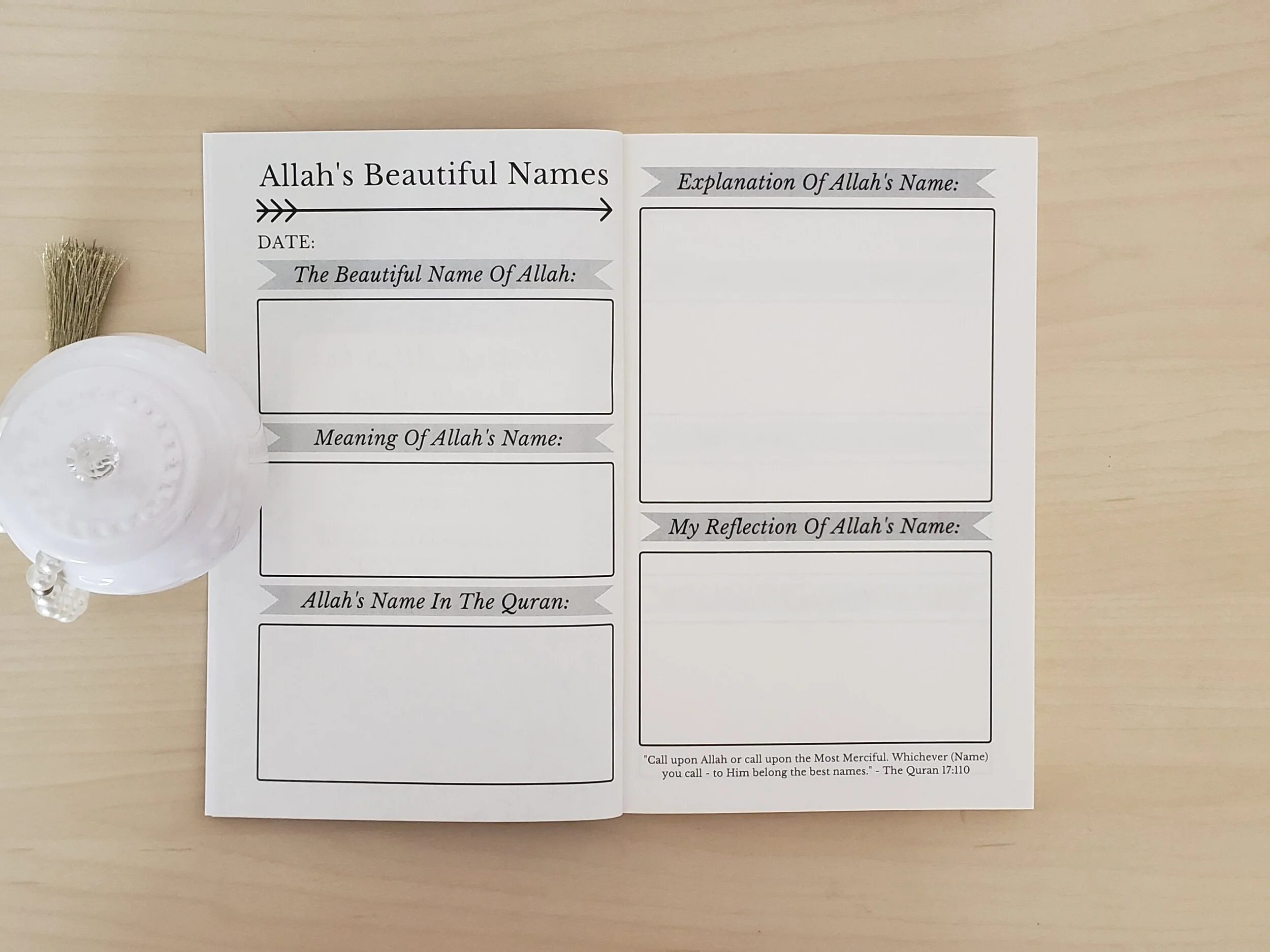 How I Journal the Asma ul Husna and How the Names of Allah Changed My Worship