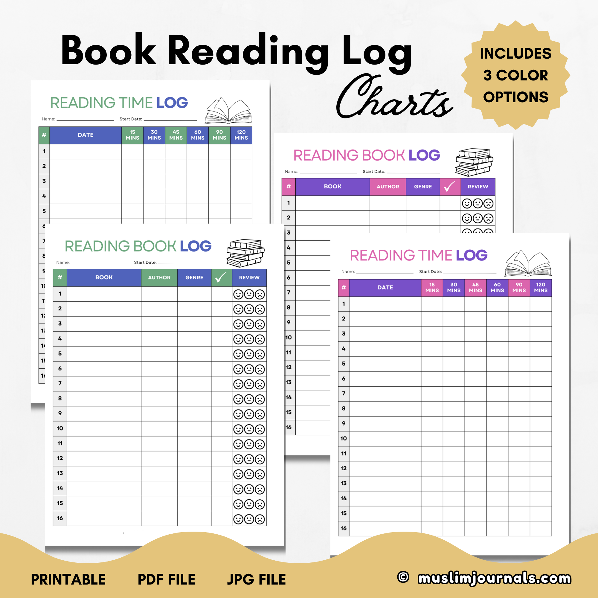 Reading Log Chart