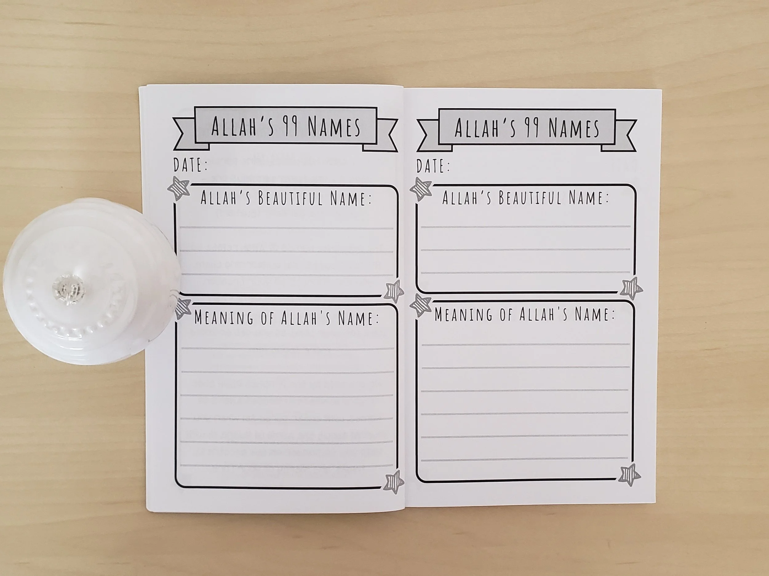 How to journal Allah's Names with children