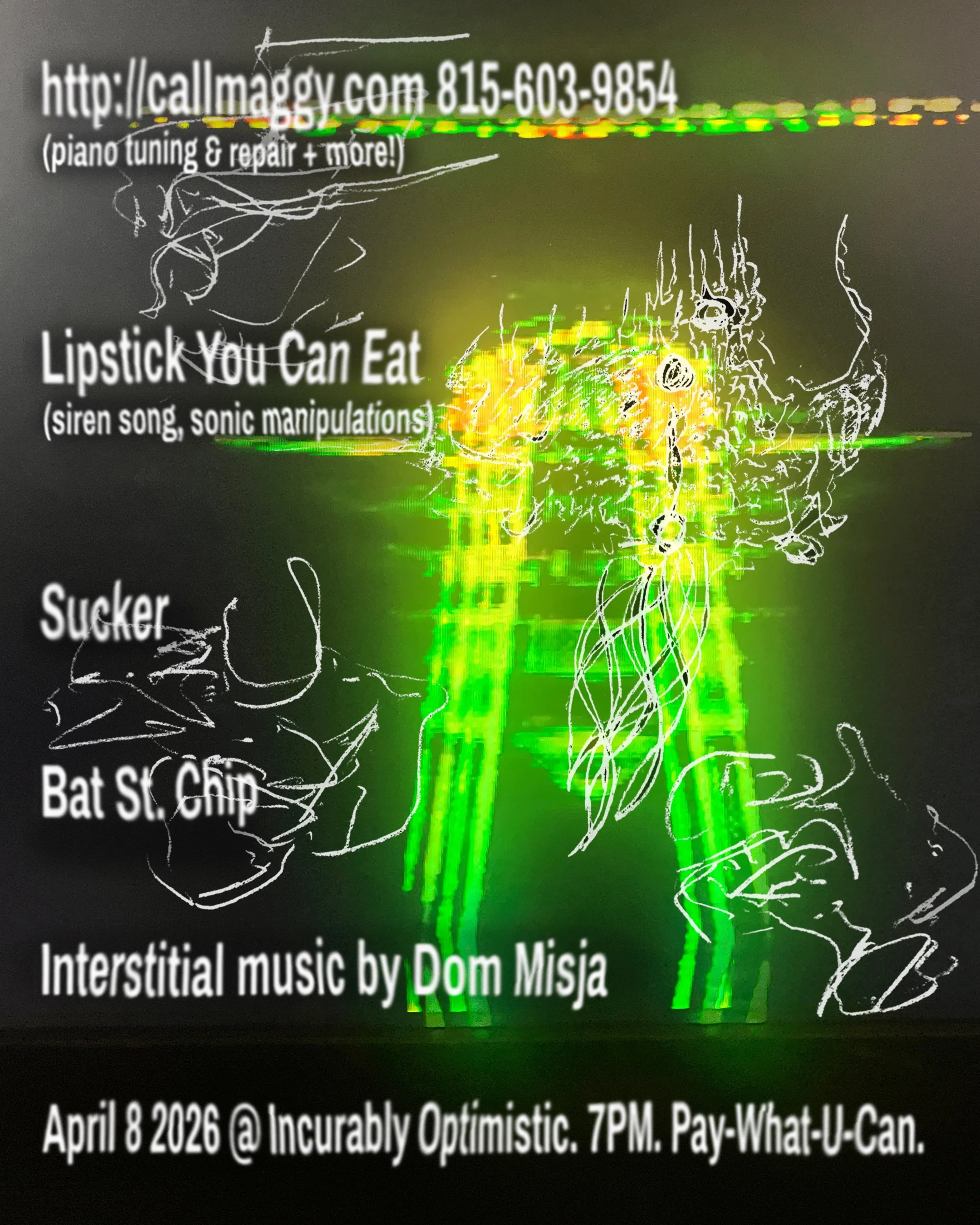 Bat St. Chip / Lipstick You CAn Eat / Sucker / http://callmaggy.com 815-603-9854 / Dom Misja