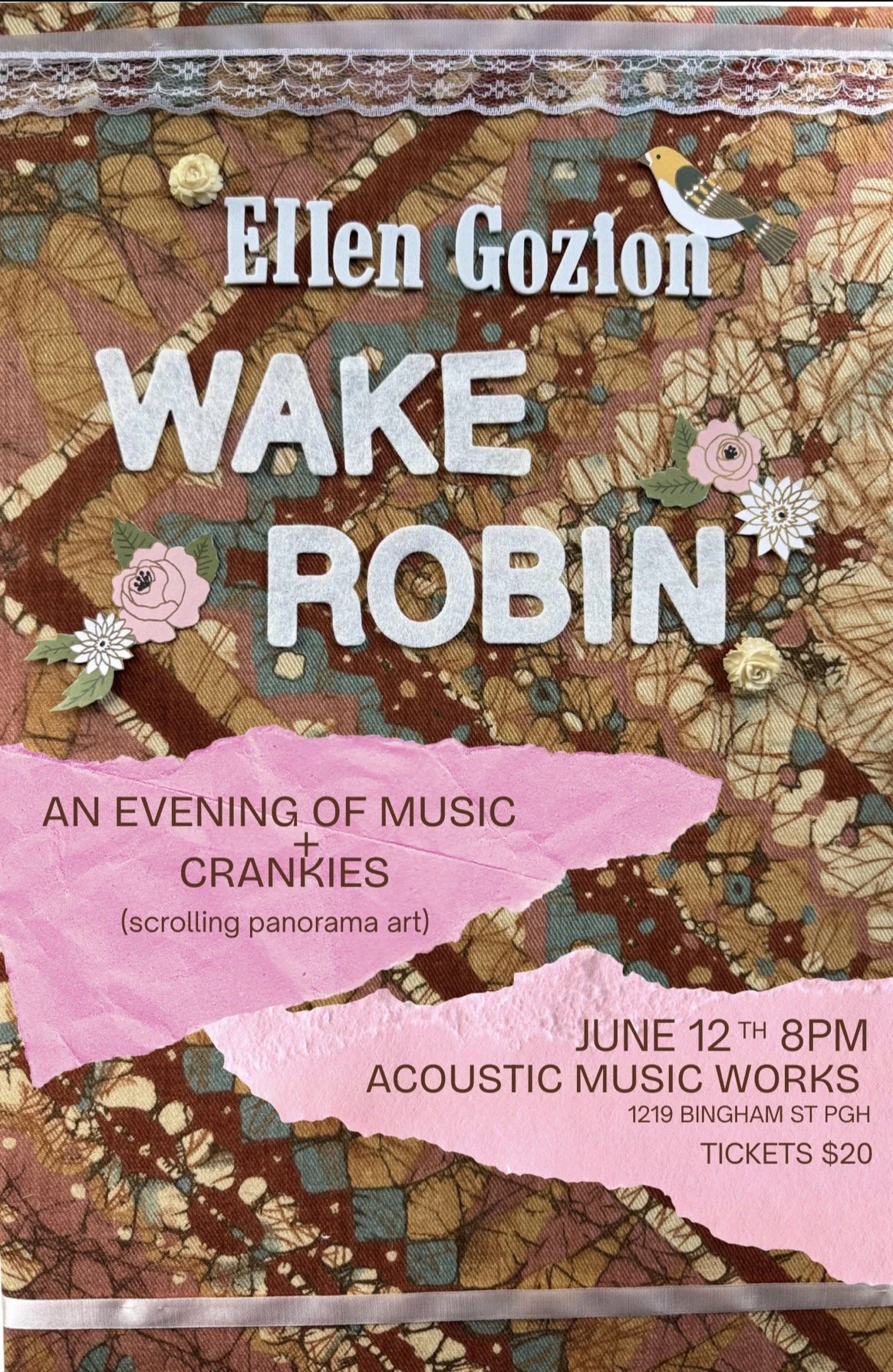 Ellen Gozion // Wake Robin at Acoustic Music Works