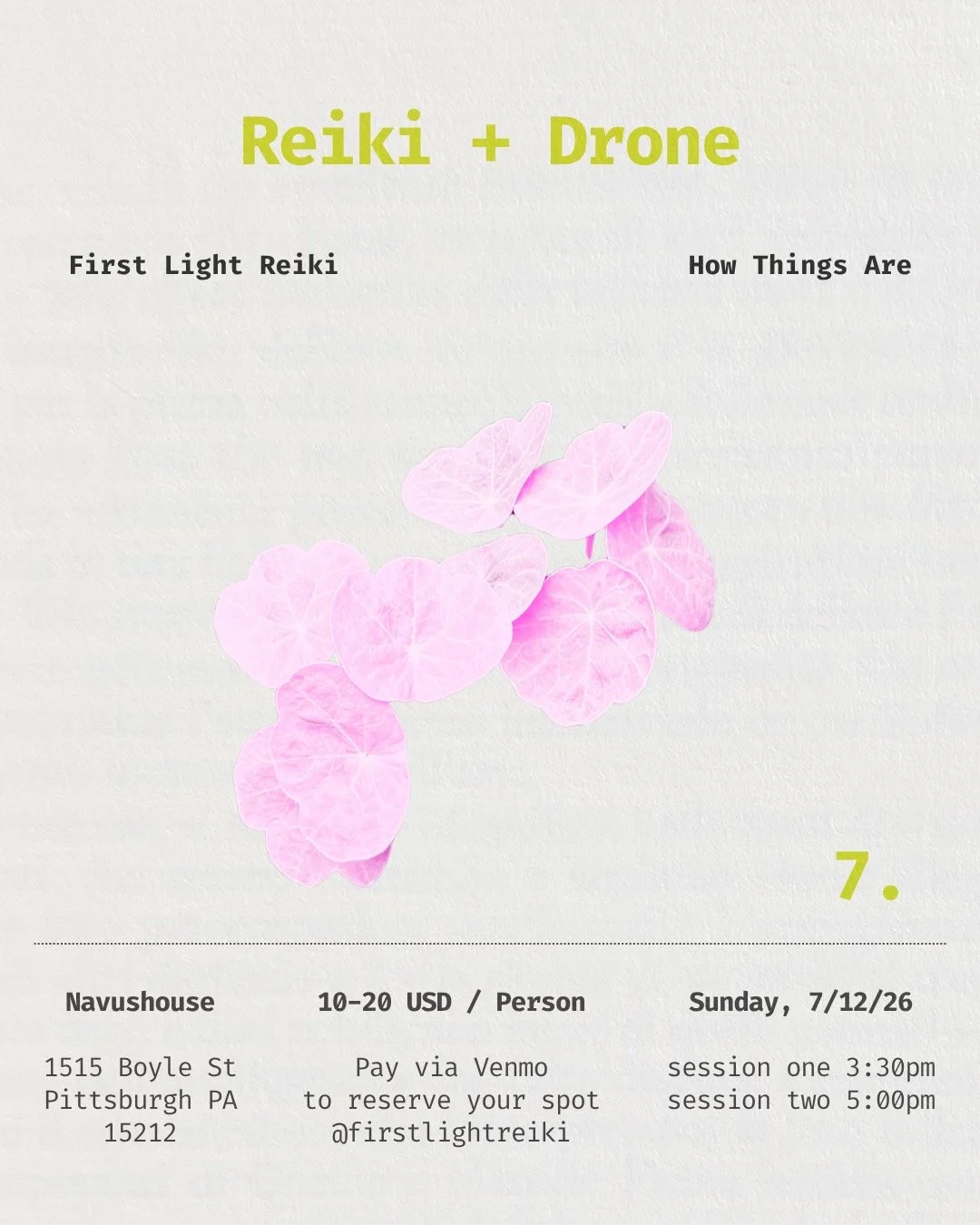 Reiki + Drone (First Light Reiki, and How Things Are) Session One