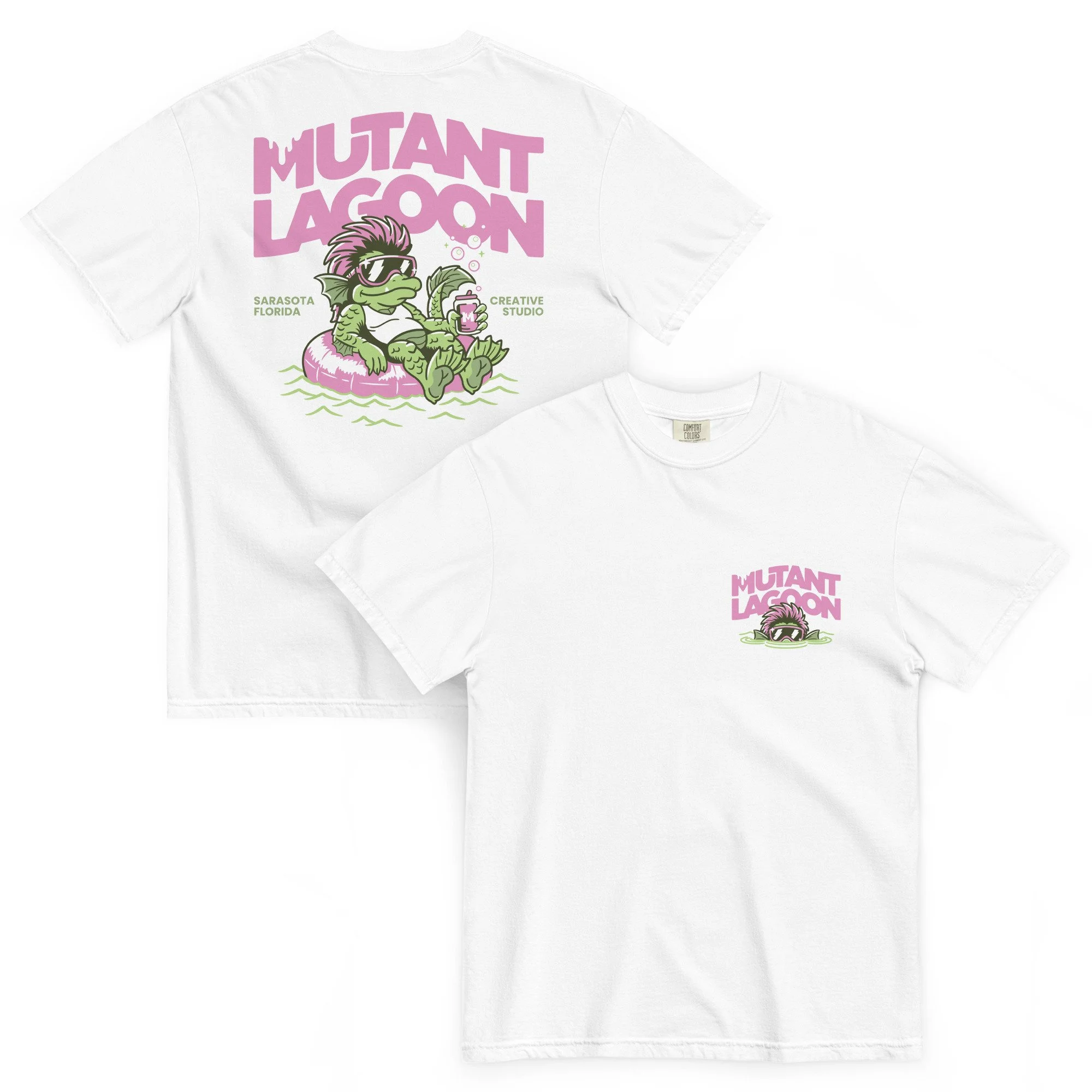 Mutant Lagoon Float Design - Unisex garment-dyed heavyweight t-shirt