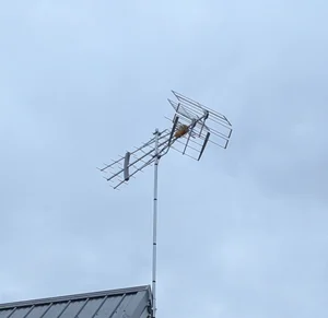 Antenna installed on roof in Wisconsin