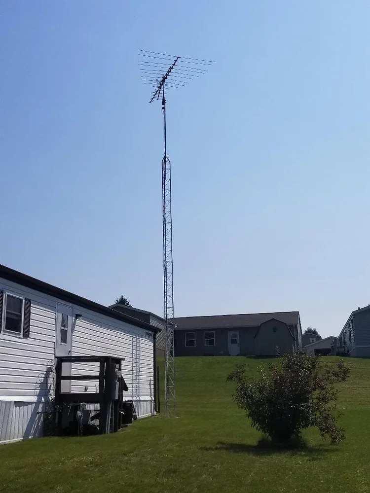 60 foot antenna tower install in Omro WI