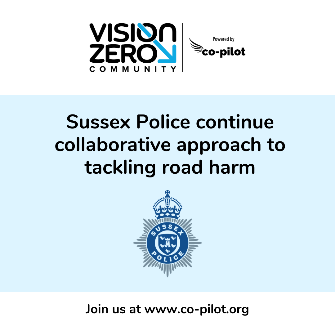 Sussex Police continue collaborative approach to tackling road harm