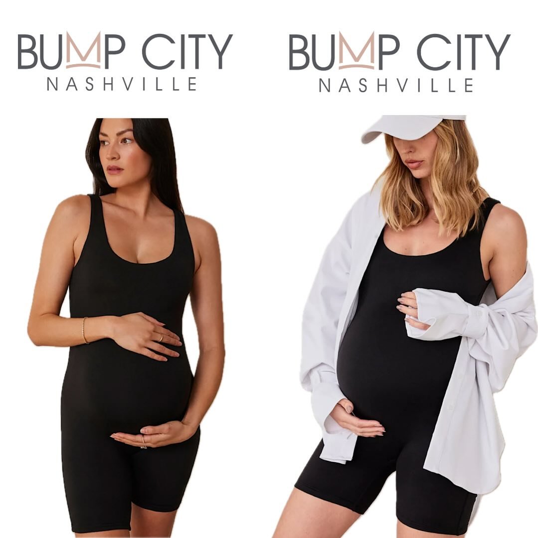The Cindy BUMPSUIT features a tank top style bodysuit with an easy-to-wear bike short, making for a great dress-up-dress-down style! 🖤 Perfect for maternity, postpartum, and beyond 

#maternity #maternityphotoshoot #pregnant #pregnancy #preggo #mama