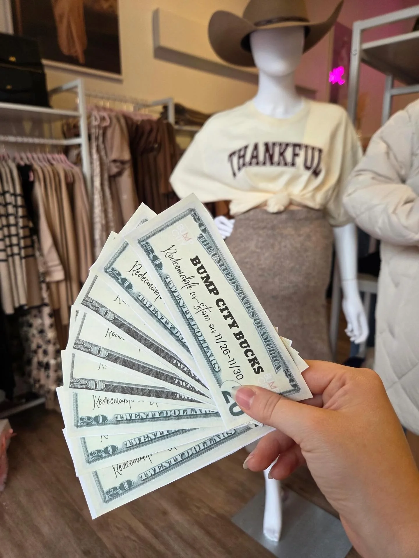 Black Friday starts today with BUMP CITY BUCKS 💵💸💰 issued in-store for holiday spending! 🖤🖤🖤🖤 

Eligible on orders over $50 on 11/21-11/30