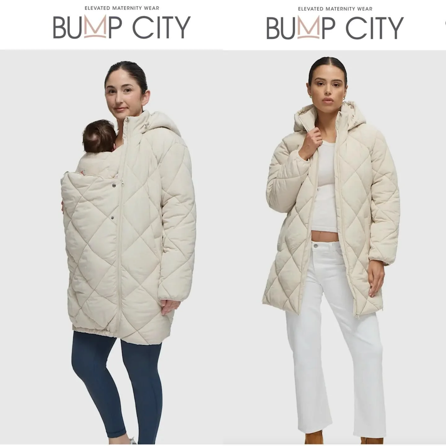 Brrr Nashville it&rsquo;s cold! Every mama needs our new coat with a detachable infant insert and side zippers to wear for maternity &amp; after! 😲🤯❤️ #nashville #mom #momtobe #bumpstyle #bumpcity