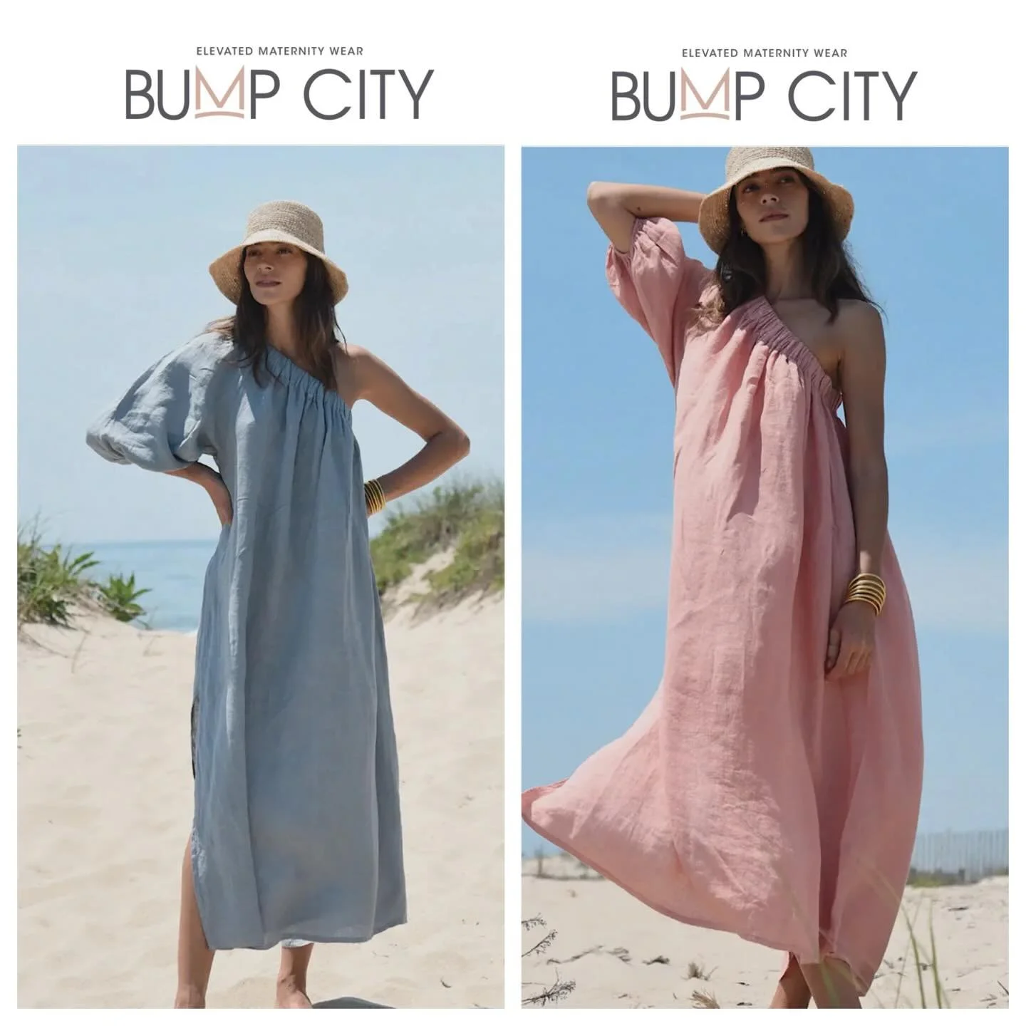 NEW! The Milos Linen Dress: sustainable fabric, postpartum &amp; bump-friendly, 4 colorways. A must-have for Babymoon &amp; Spring Break!
