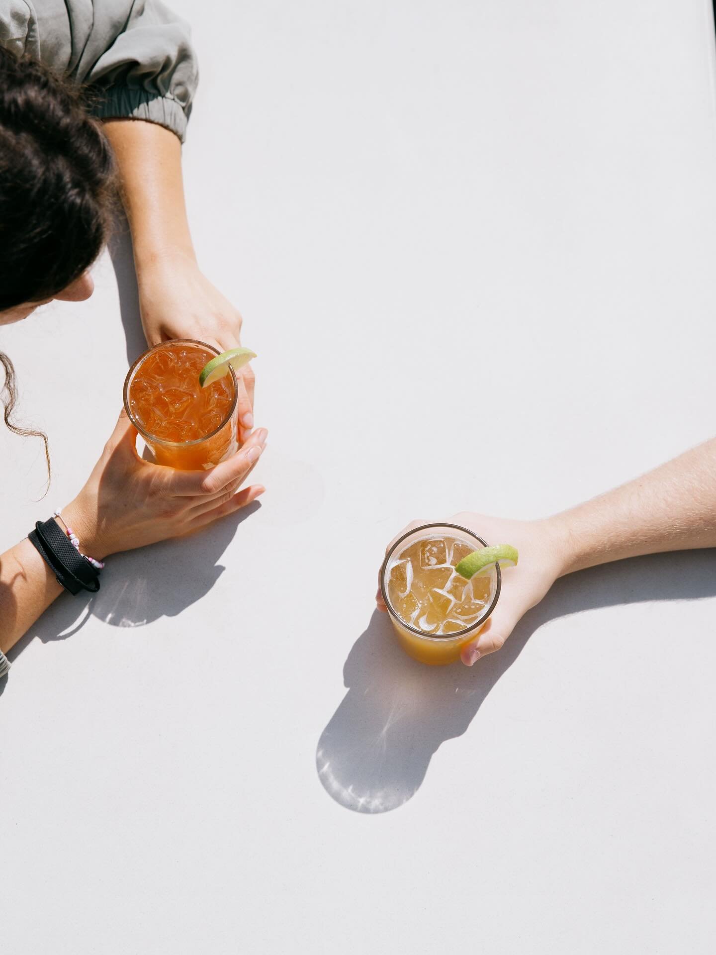 Two hard seltzers for the summer menu. Both served over ice! 

Ocean Ray ☀️ 
Tequila, fresh lime juice, orange juice, sea salt, and our house seltzer base. A margarita inspired seltzer we first made last summer. Bright, tart, and refreshing.

Sonrisa