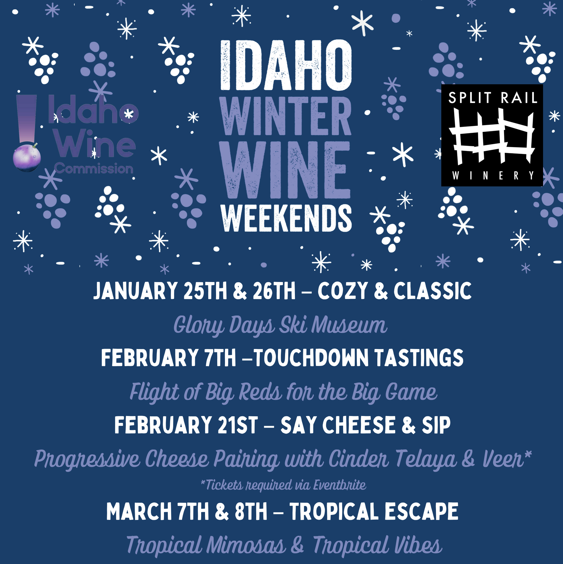TASTING ROOM OPEN - Winter Wine Weekend: Say Cheese &amp; Sip