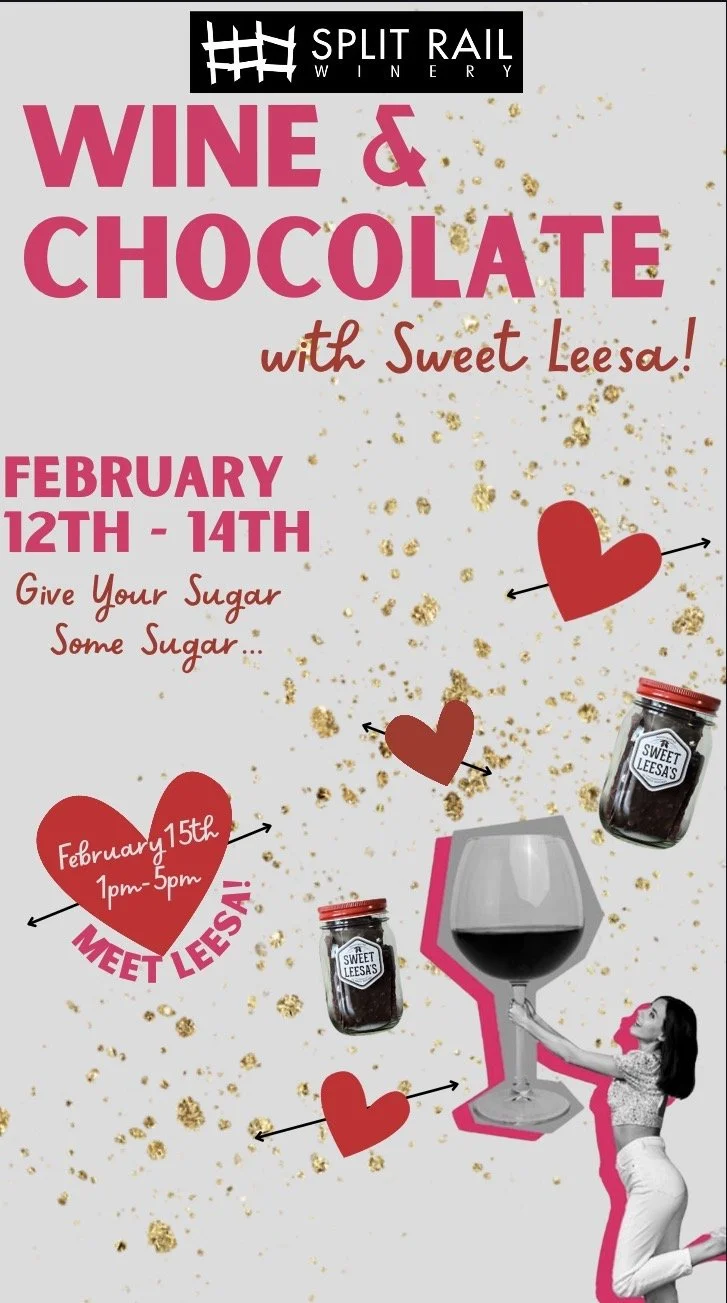 TASTING ROOM OPEN - Wine &amp; Chocolate Flights with Sweet Leesa!