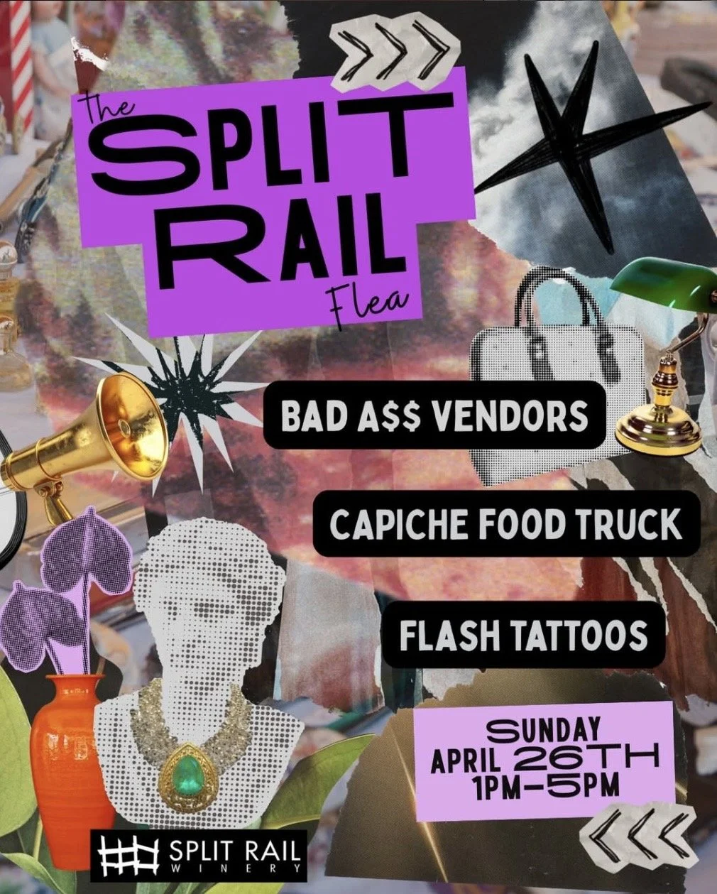 TASTING ROOM OPEN - Split Rail Flea!!