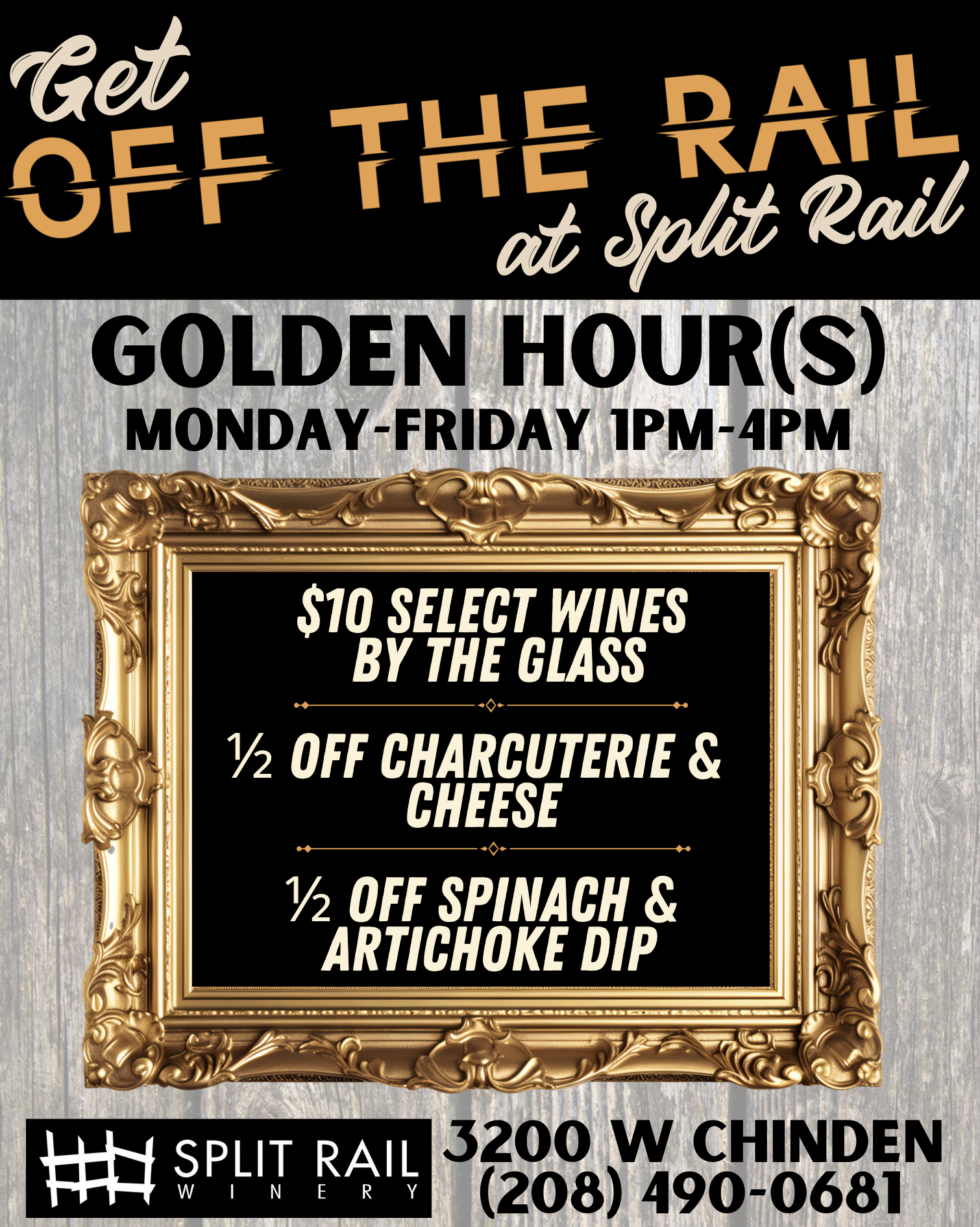 TASTING ROOM OPEN - Golden Hour(s) 1-4!