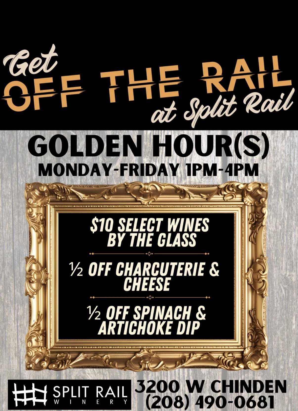 TASTING ROOM OPEN - Golden Hour(s) 1-4!