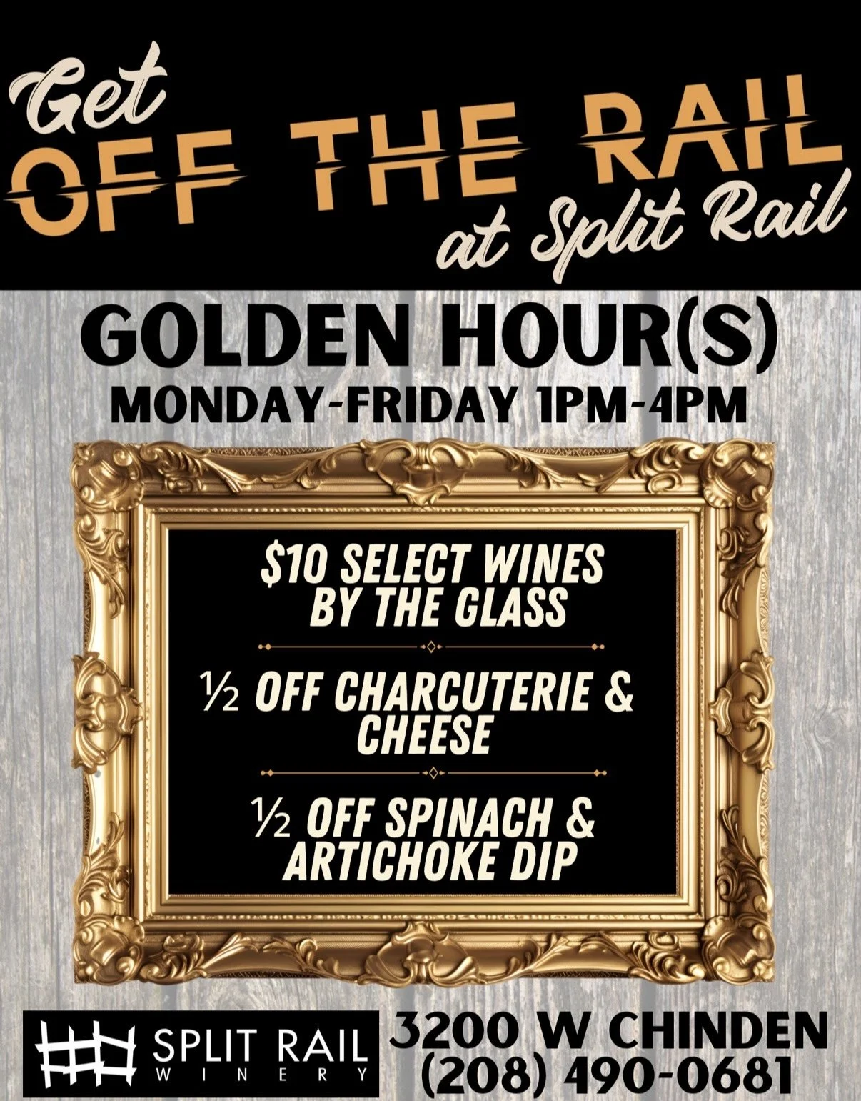 TASTING ROOM OPEN - Golden Hour(s) 1-4!