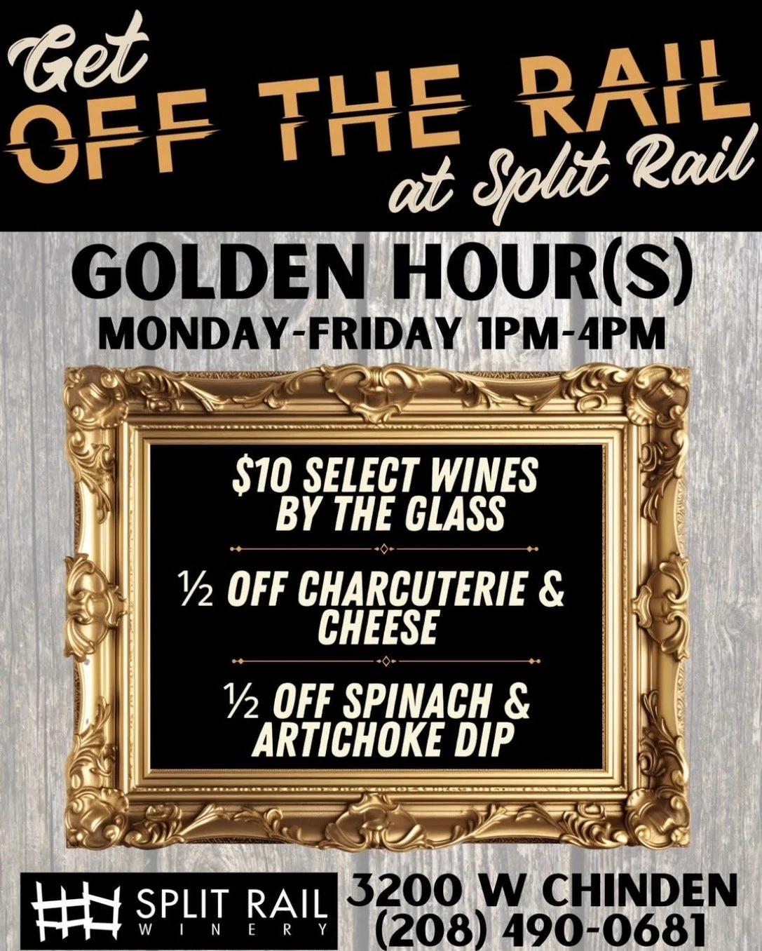 TASTING ROOM OPEN - Golden Hour(s) 1-4!