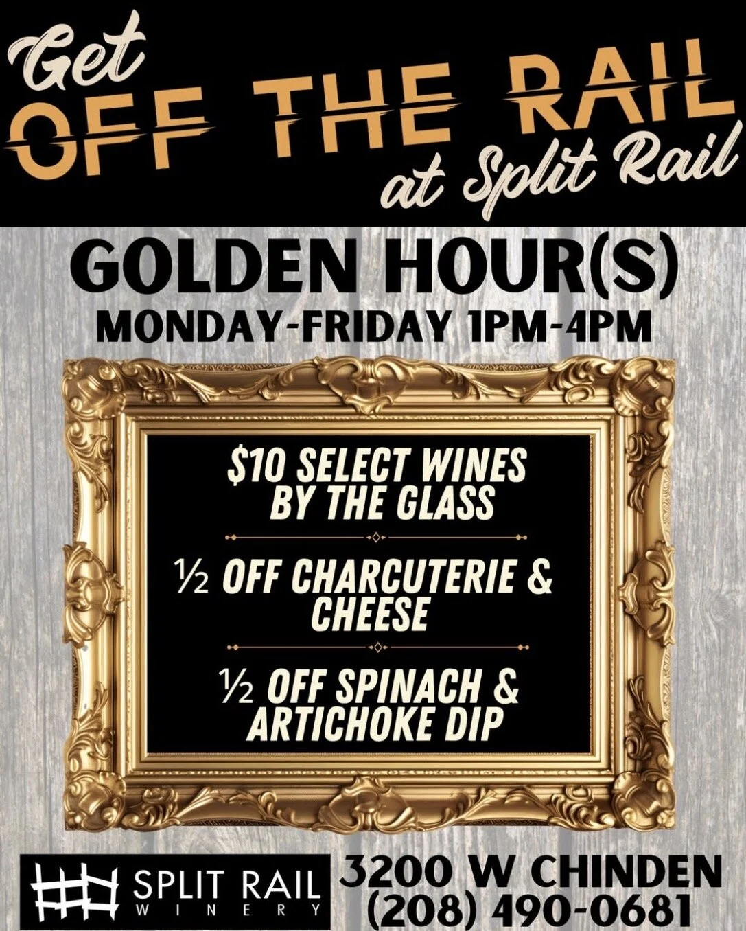 TASTING ROOM OPEN - Golden Hour(s) 1-4!