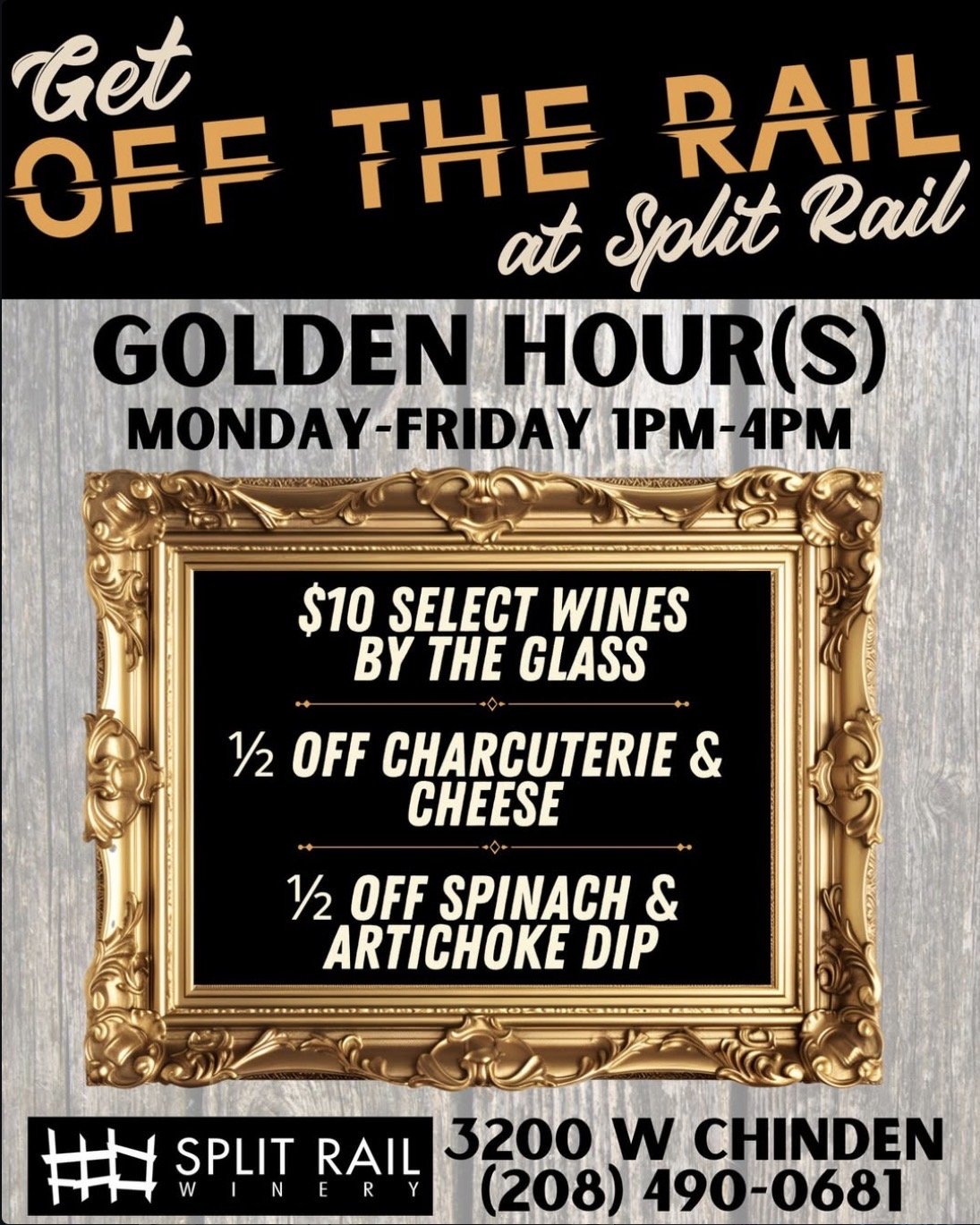 TASTING ROOM OPEN - Golden Hour(s) 1-4!