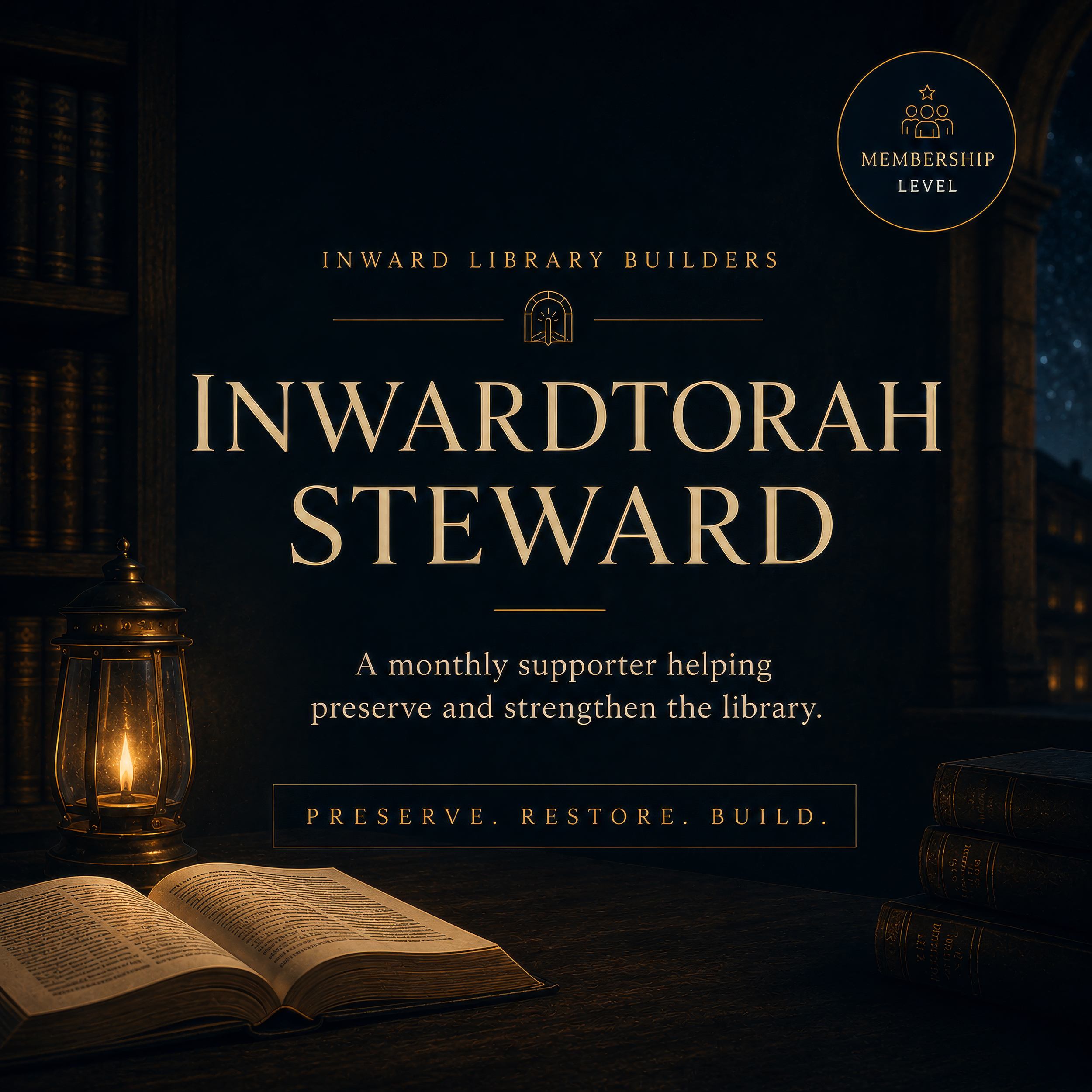 InwardTorah Steward monthly membership helping preserve and sustain Rabbi Joey Rosenfeld’s Torah archive.